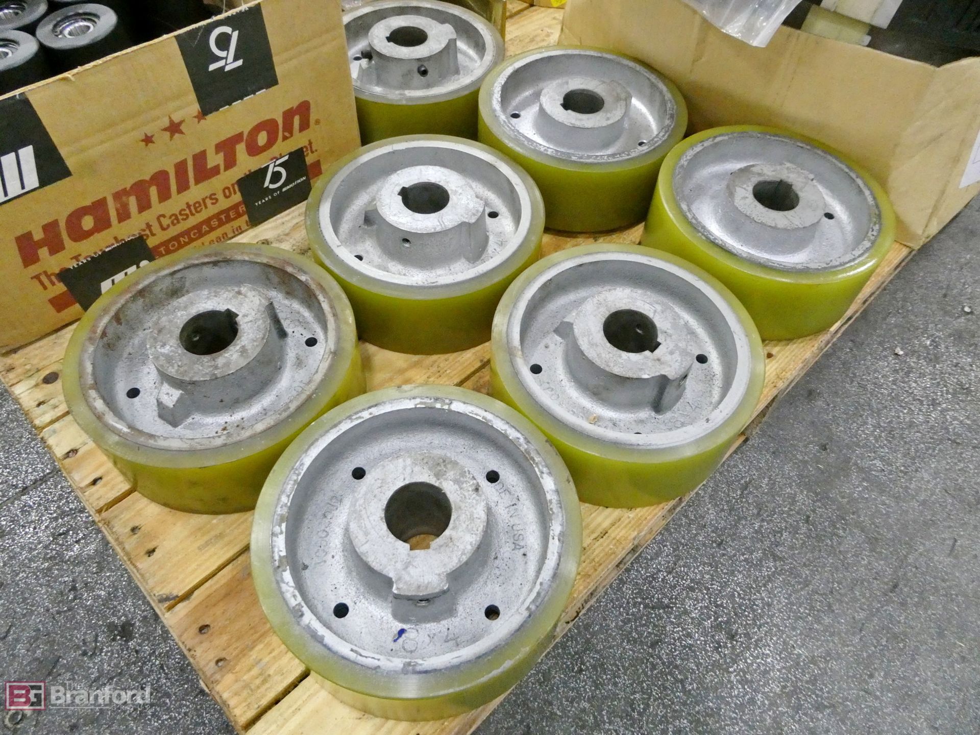 (7) 8" Polyurethane Wheels; Box of Polyurethane 2 3/4" Wheels - Image 5 of 5