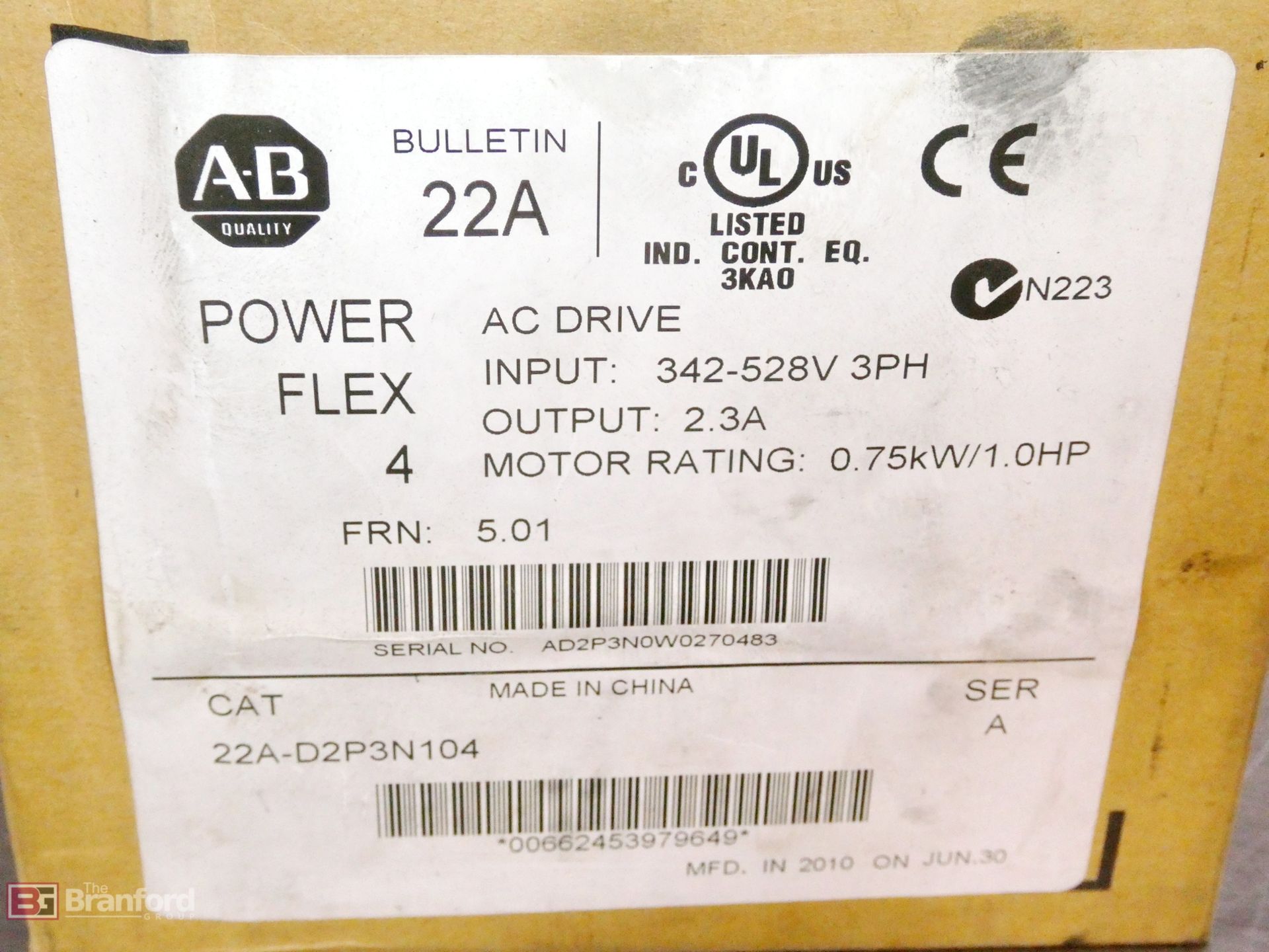 Allen-Bradley Power Flex 4, AC Drive - Image 3 of 3