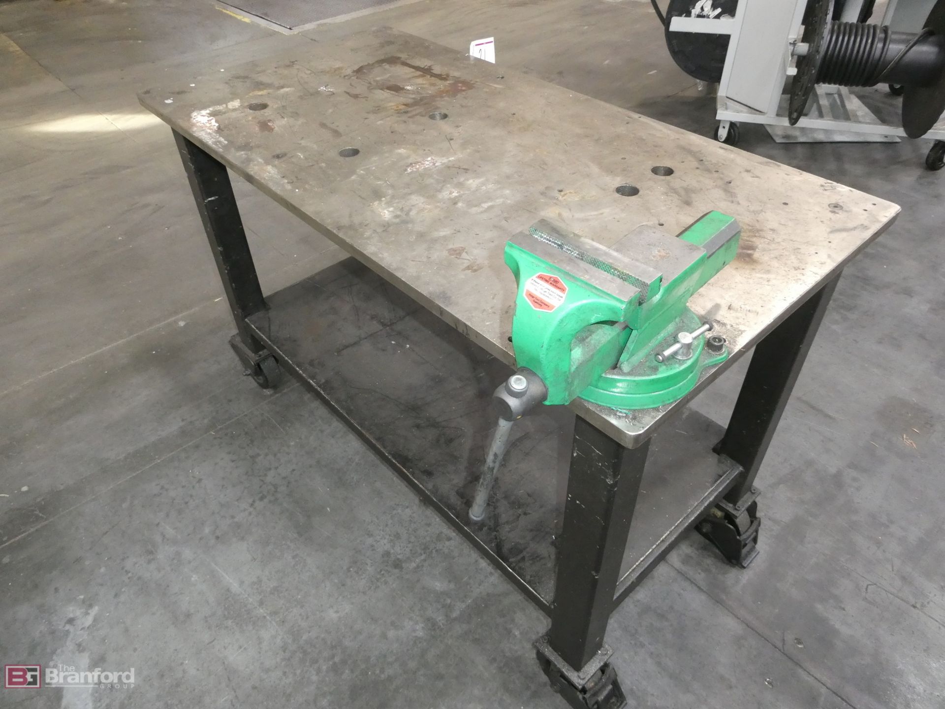 2- Tier Portable Steel Work Table 27"x54" - Image 6 of 6