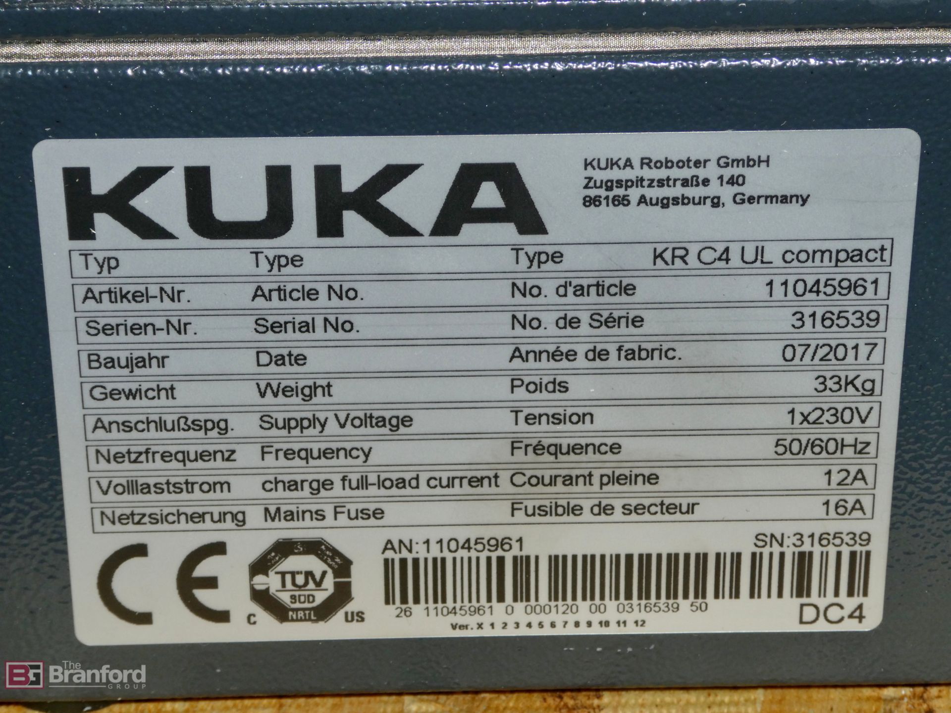 2017 Kuka Model KR6 R1820, Robot - Image 6 of 12