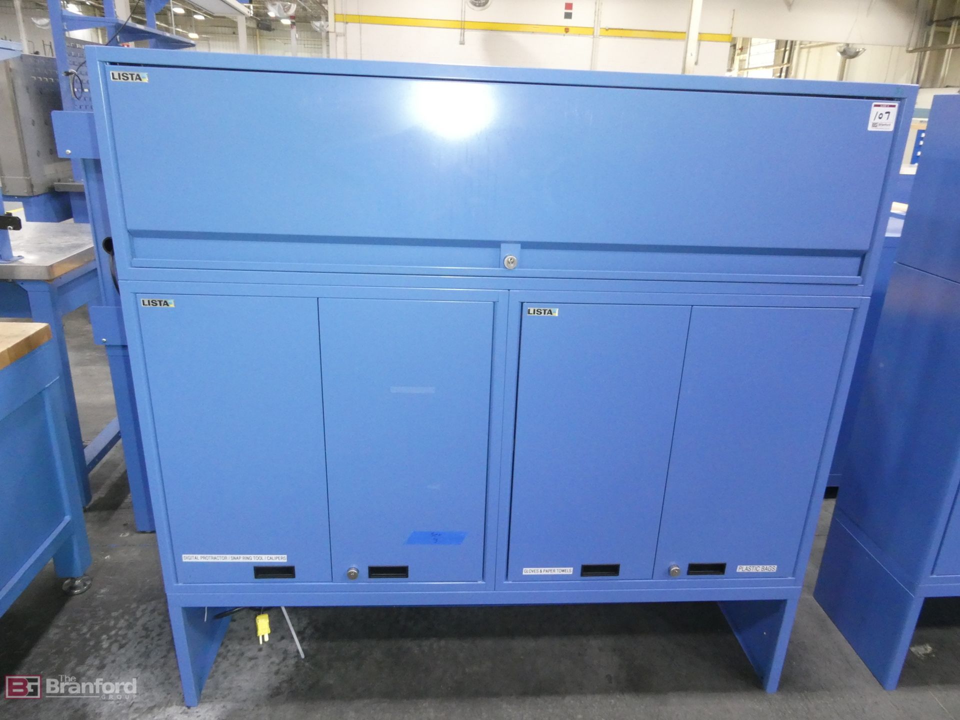 Lista 3-Compartment Storage Cabinet 60"x59"x15"
