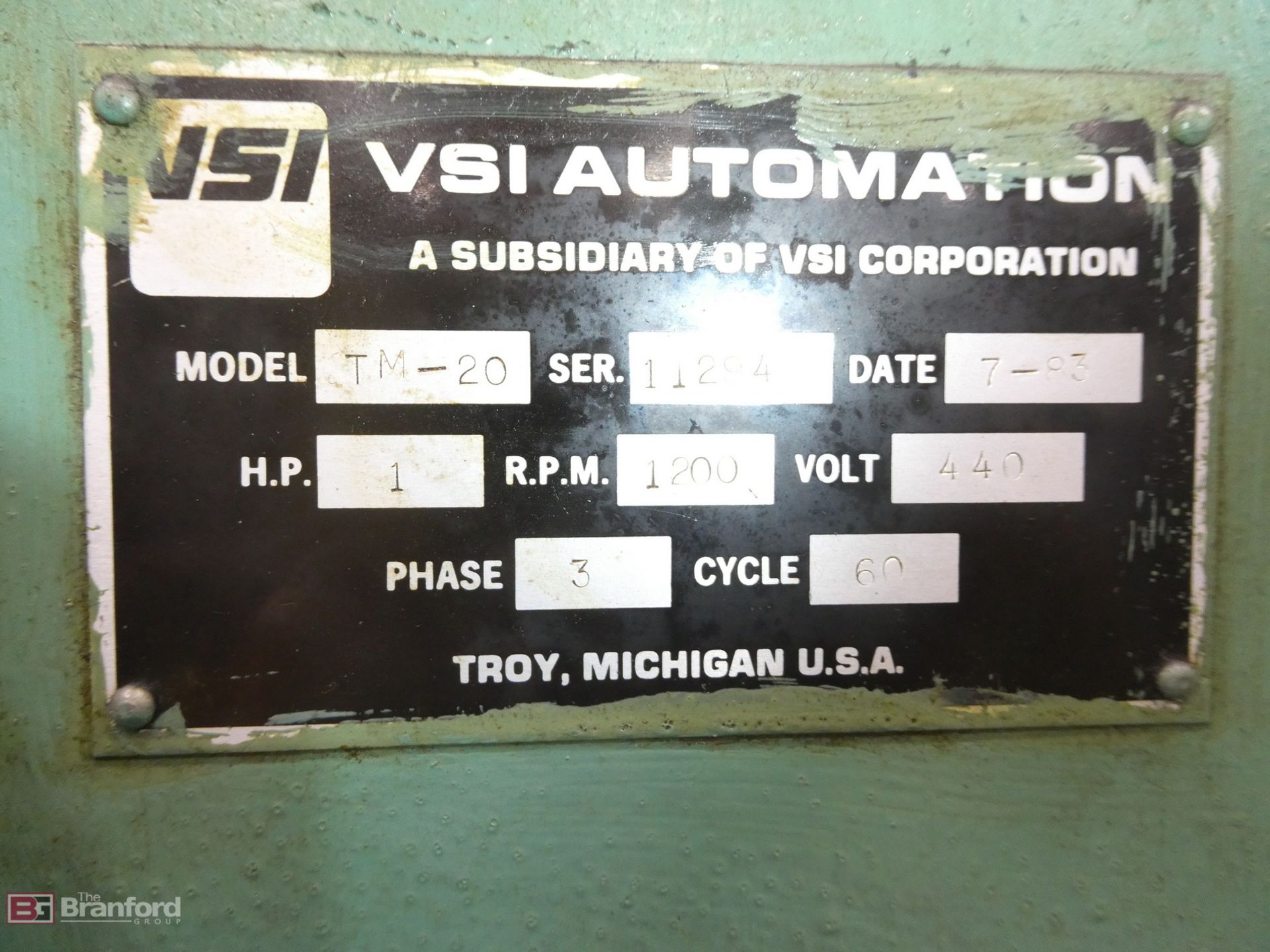 VSI Automation Model TM-20 Spinn-O-Matic , Shot Peening Machiner - Image 7 of 7