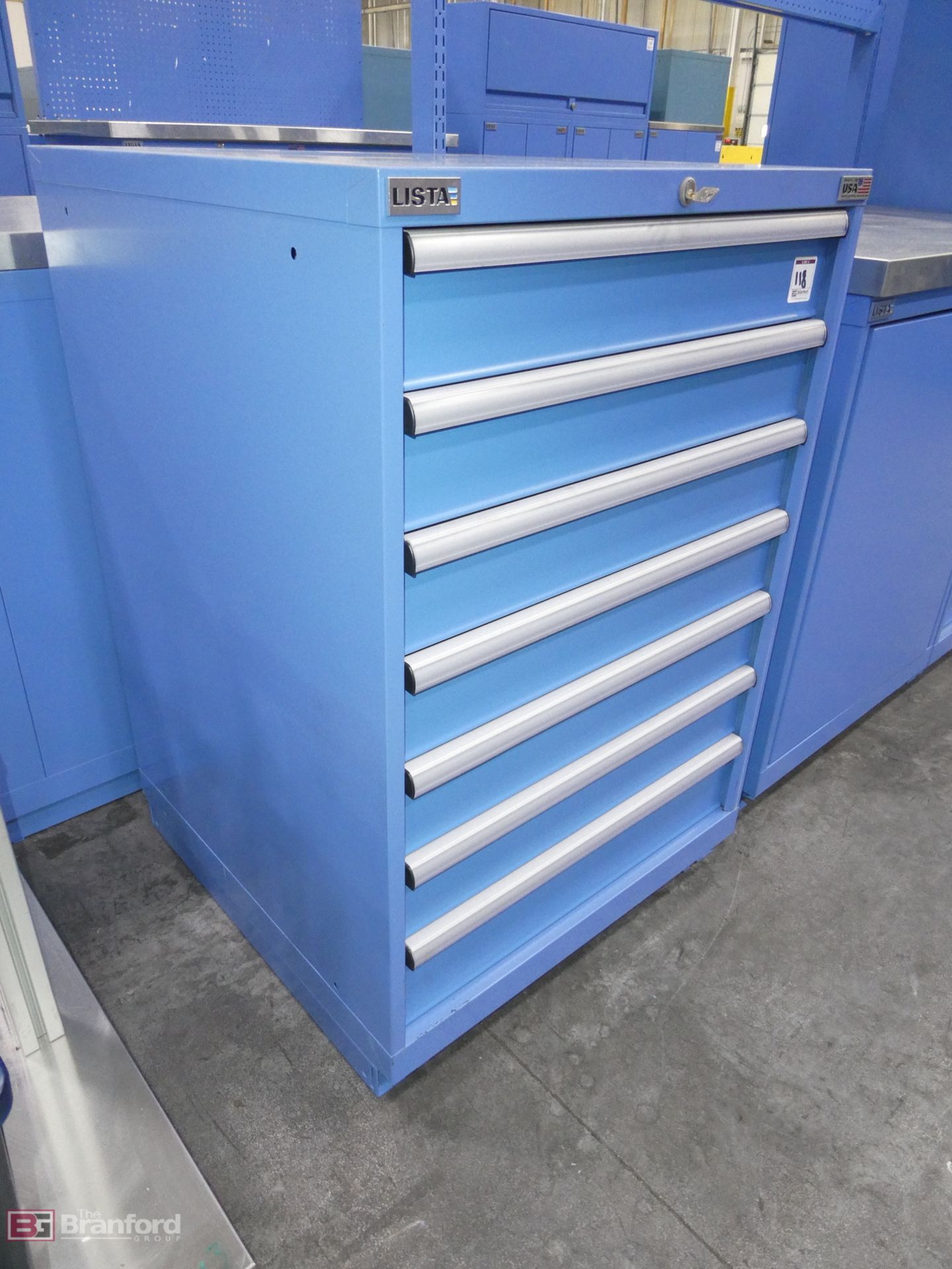 Lista 7-Drawer Tool/Parts Cabinet 28"x42"x28" (Keys) - Image 2 of 3
