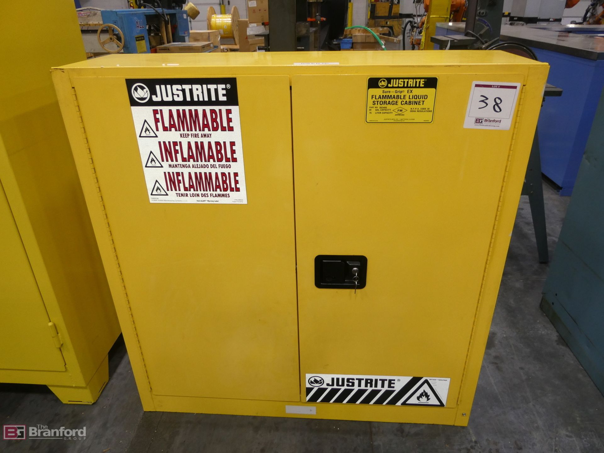 Justrite Model 893400, Flammable Liquid Storage Cabinet