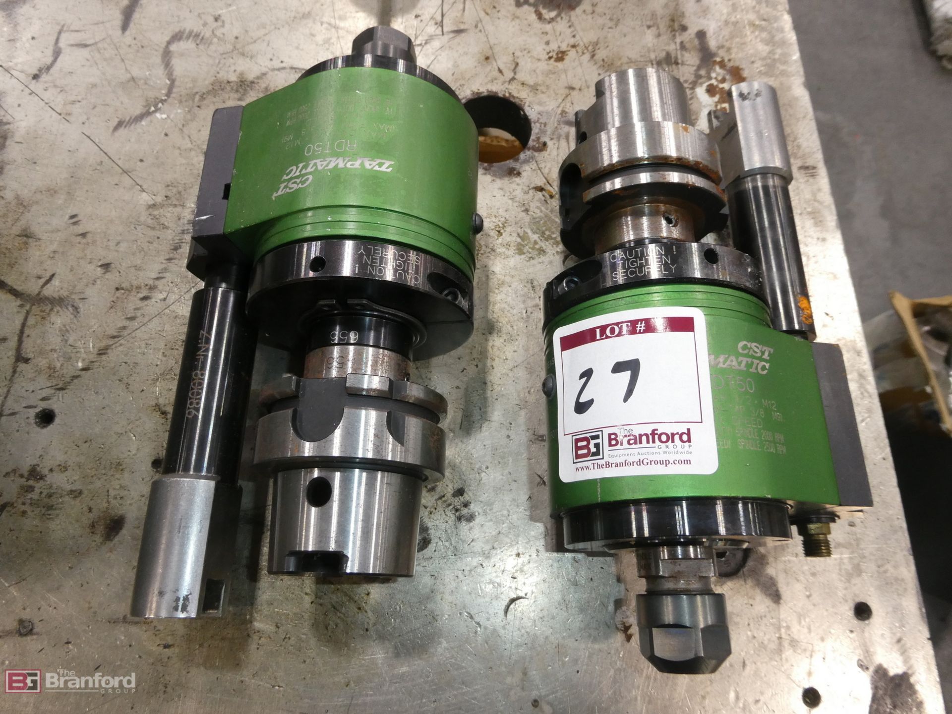 (2) CST Tapmatic Model RDT50, CNC Tapping Head