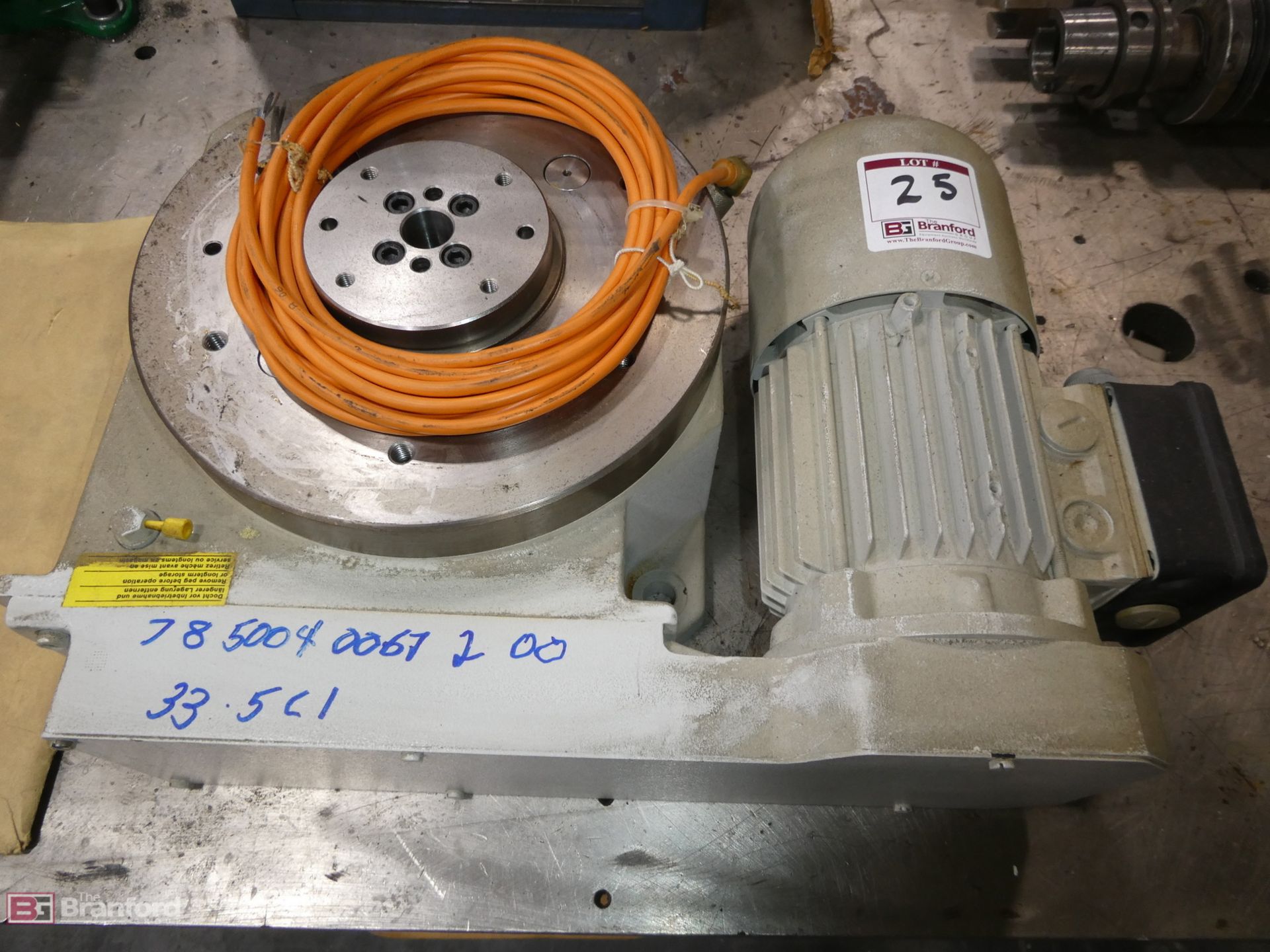 Weiss Gmbh Model JC220-03, Motor Driven Rotary Indexing Table - Image 2 of 5