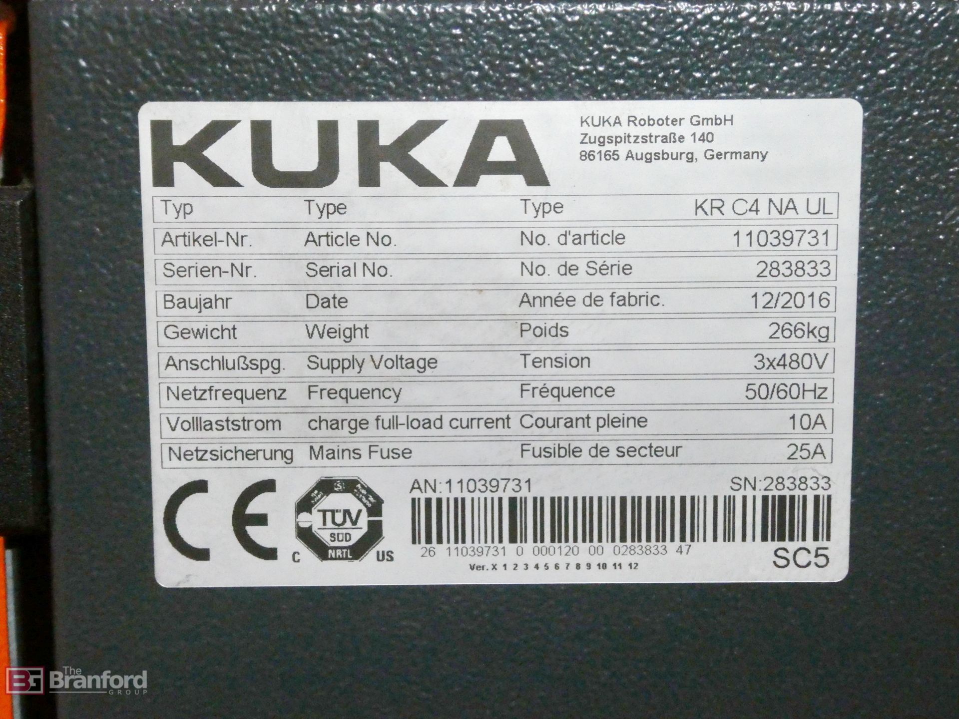 2016 Kuka Model KR6-2, Robot - Image 8 of 10