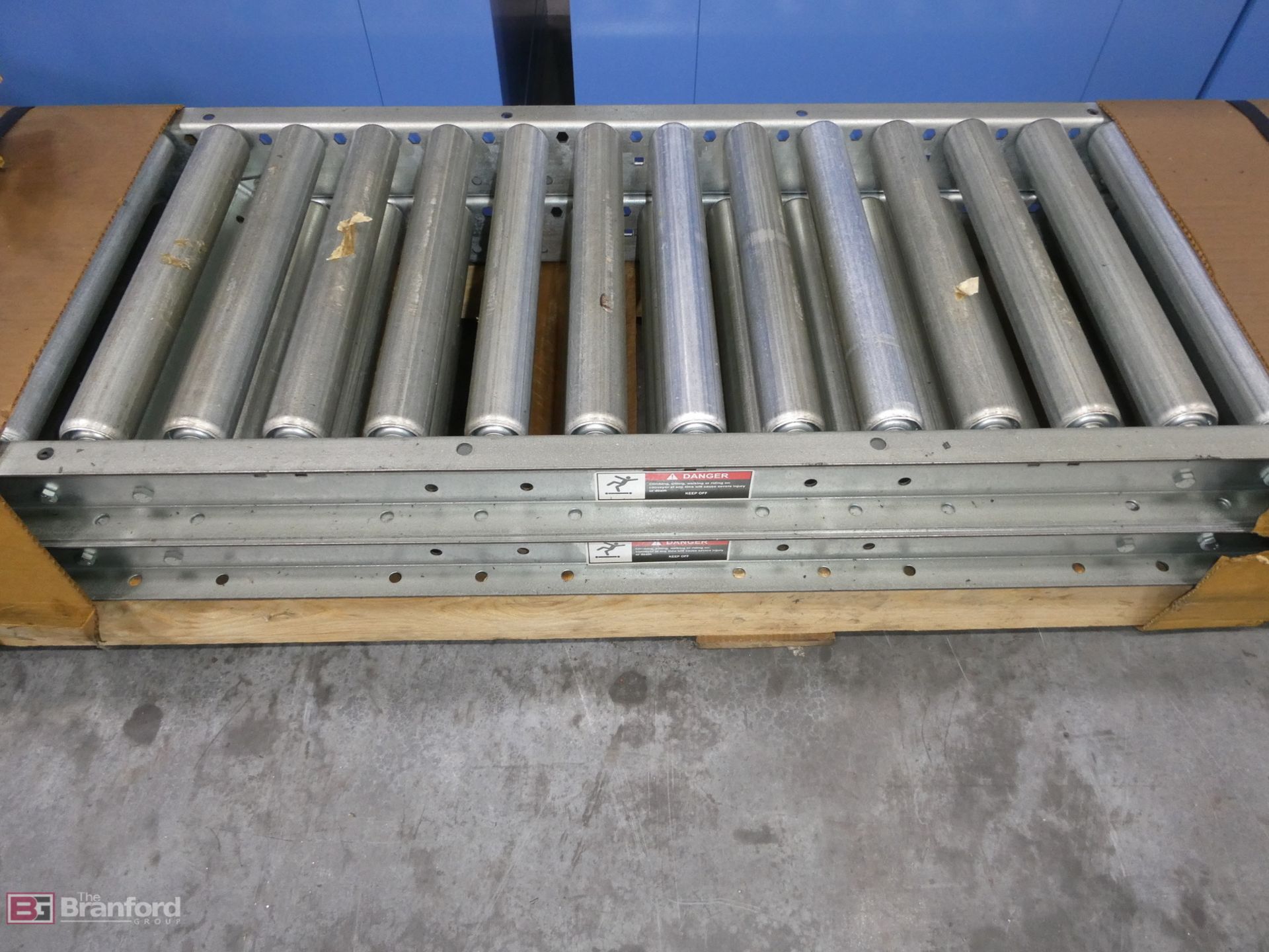 (2) Metal Roller Conveyors - Image 2 of 3