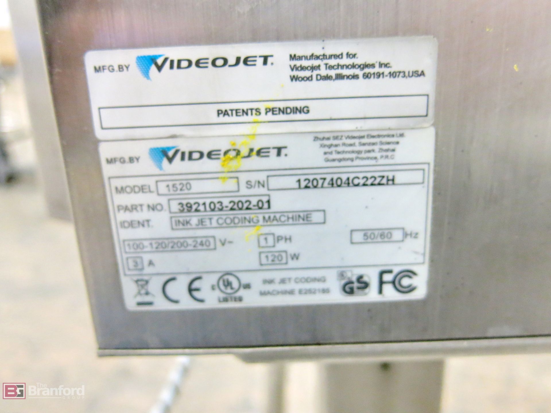 Videojet model 1520 printer - Image 2 of 2