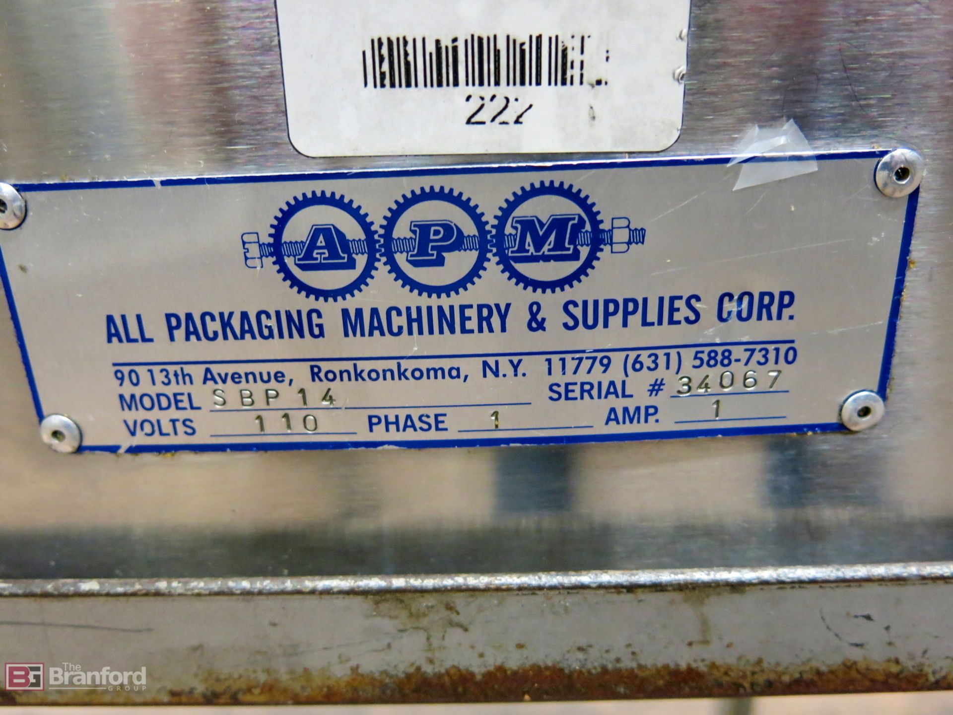 (2) All Packing Machinery model SBP14 manual bag packers - Image 2 of 2