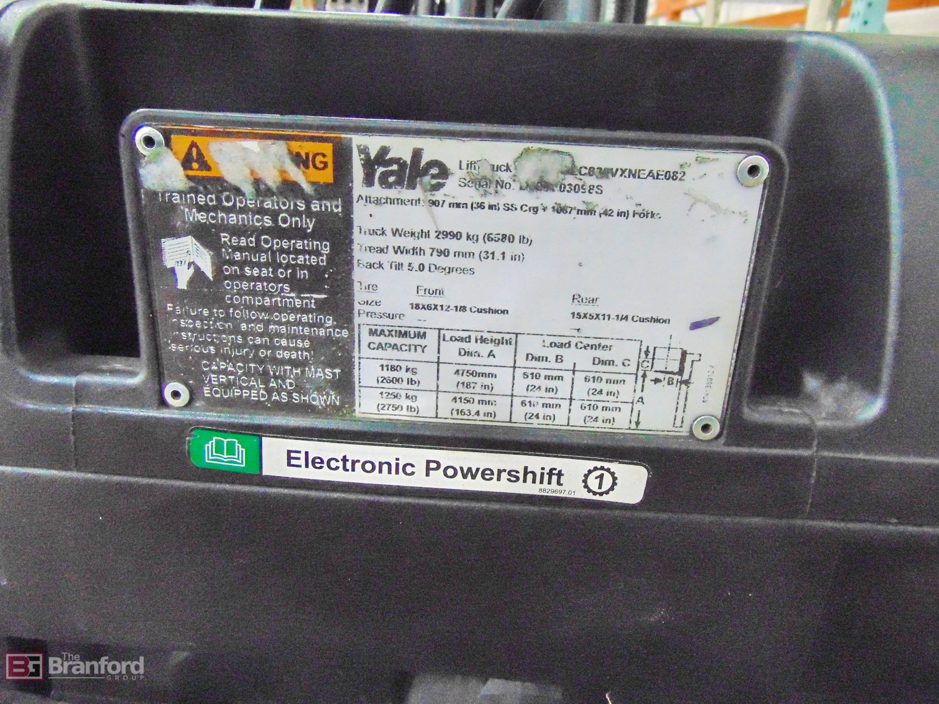 Yale 3000-Lb cap. LP forklift - Image 7 of 8