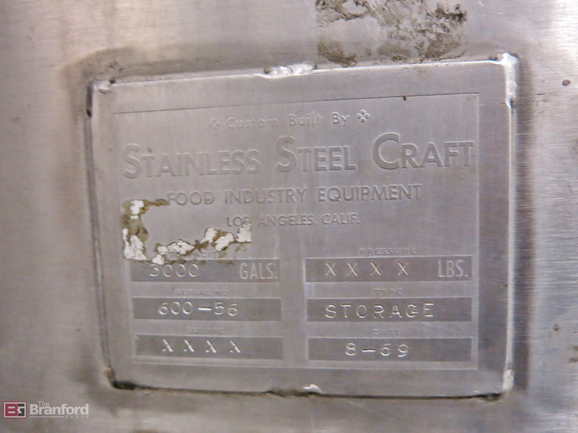 Stainless Steel craft 3000-gallon round bottom stainless steel agitating liquid storage tank - Image 4 of 4