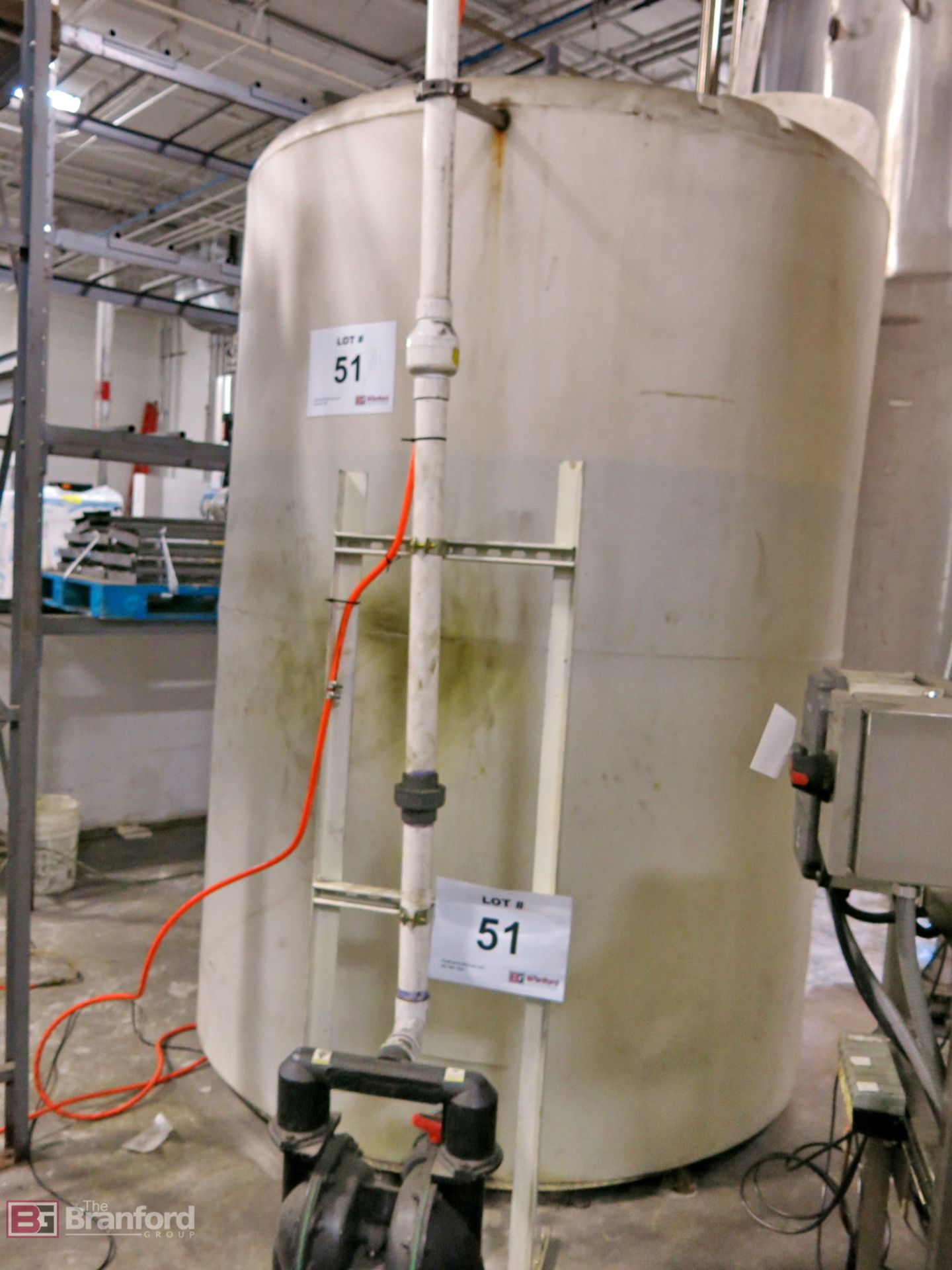 2000-gallon cap polypropylene liquid store tank