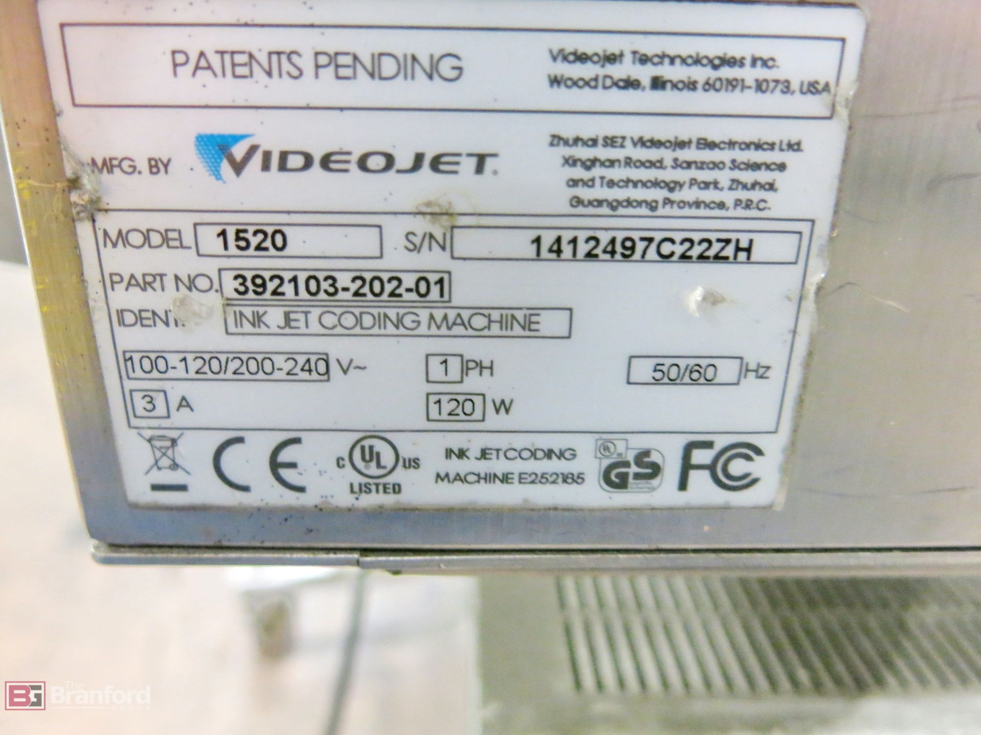 Videojet model 1520 printer - Image 2 of 2