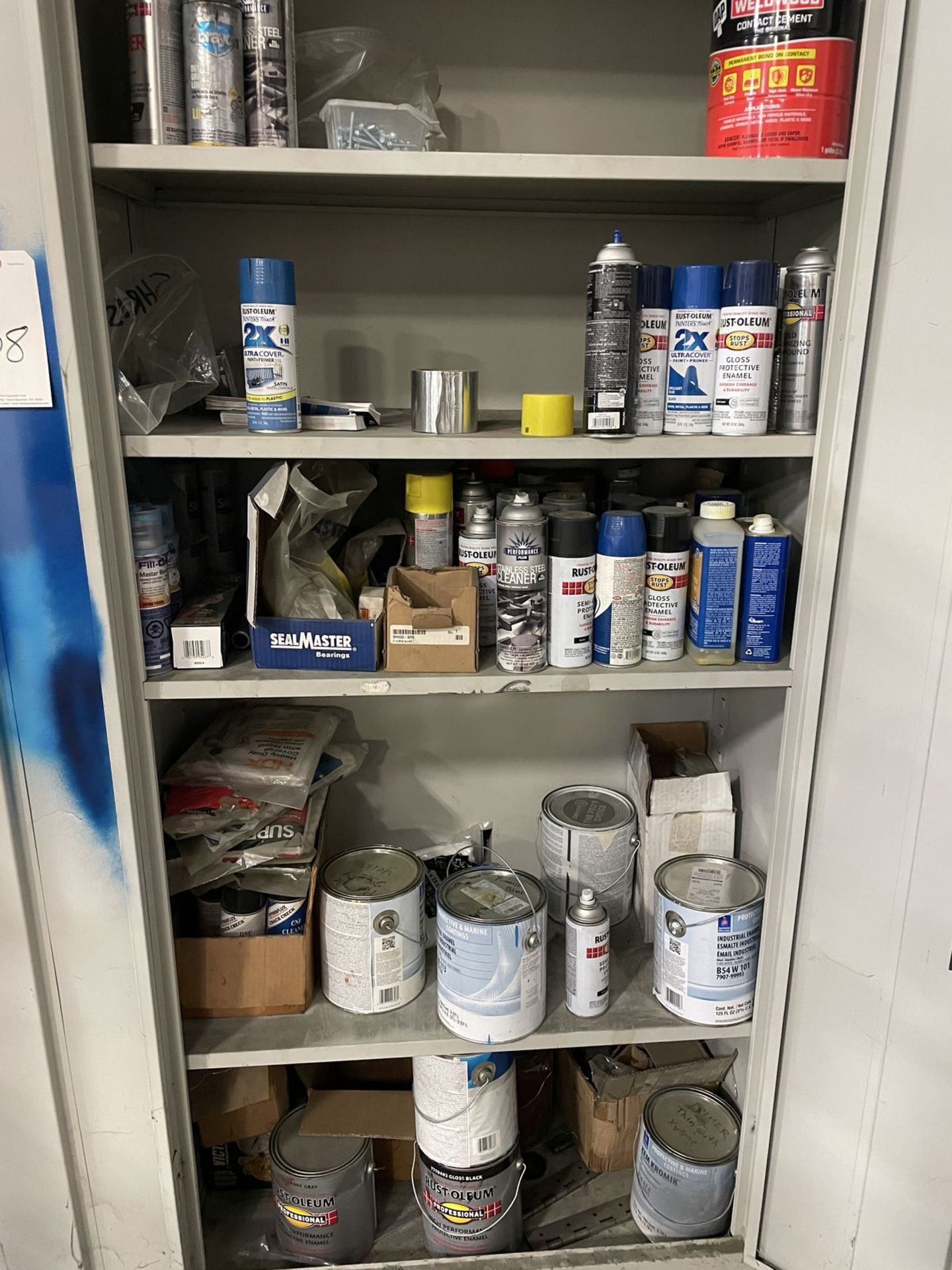 Cabinet with Assortment of Paints - Image 2 of 2