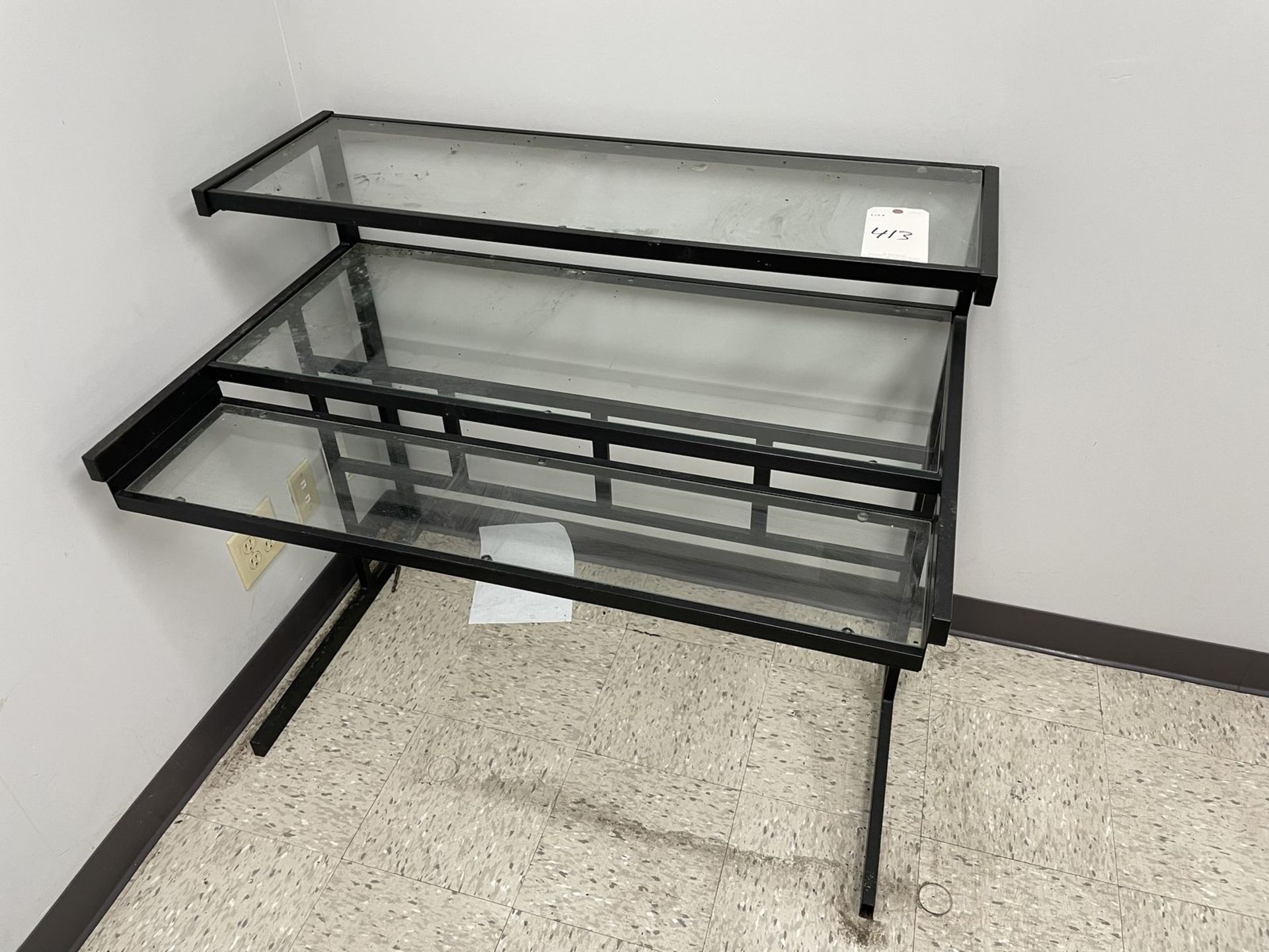 44" x 28" Glass Computer Desk