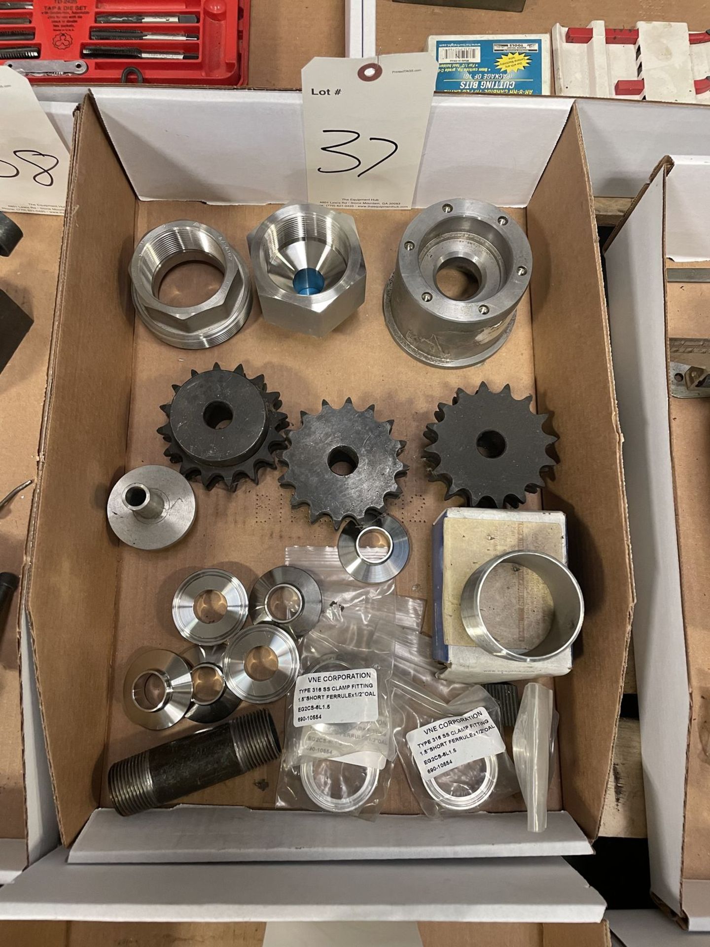 Assortment of Fittings and Sprockets