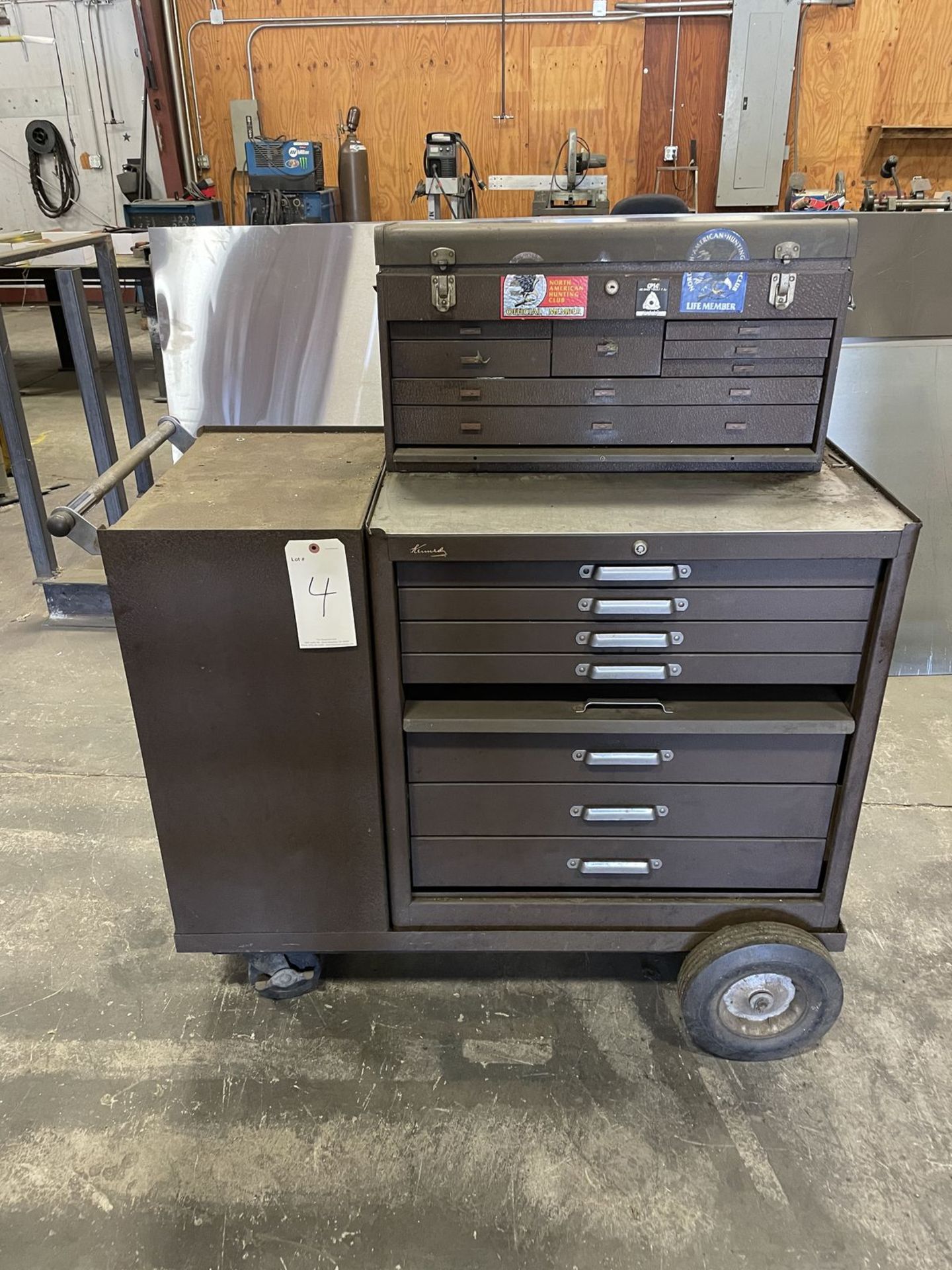 Kennedy 13 Drawer Tool Cabinet with Mini Cabinet on Top