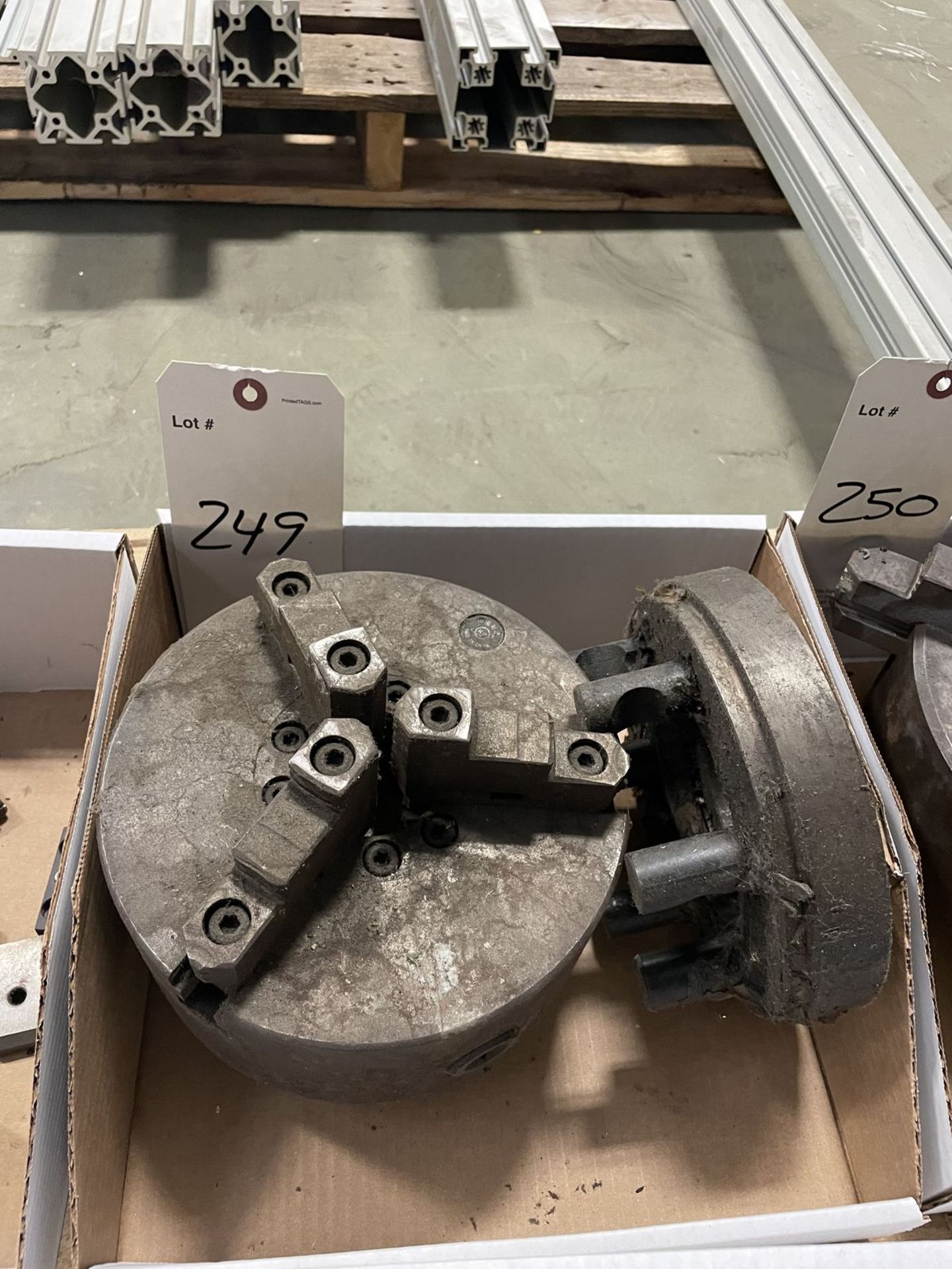 8" 3 Jaw Chuck and Faceplate
