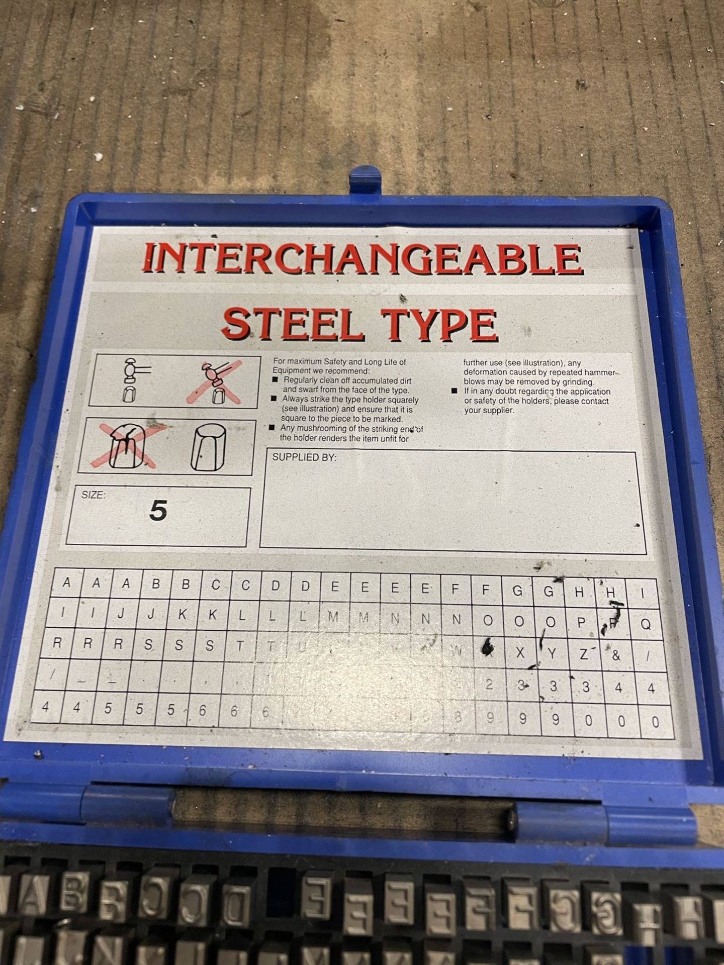Steel Letter Marking Set - Image 2 of 2