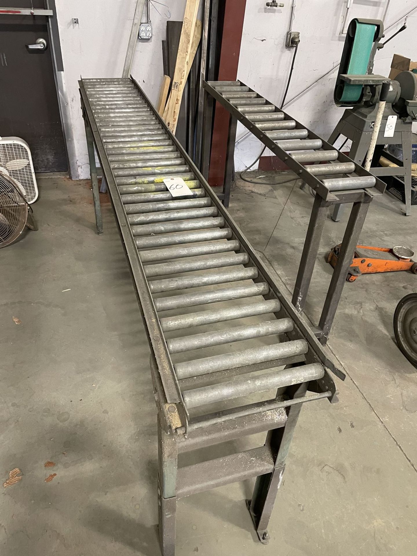 2 Roller Conveyors - Larger on is Hytrol Brand