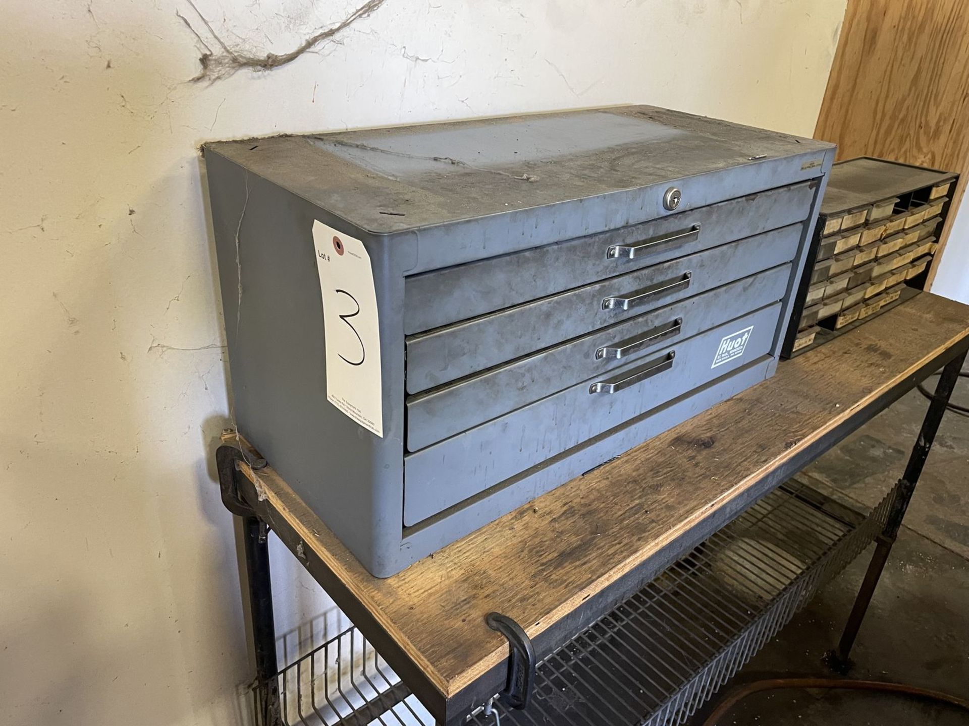 Huot 4 Drawer Cabinet Full of Various Drill Bits