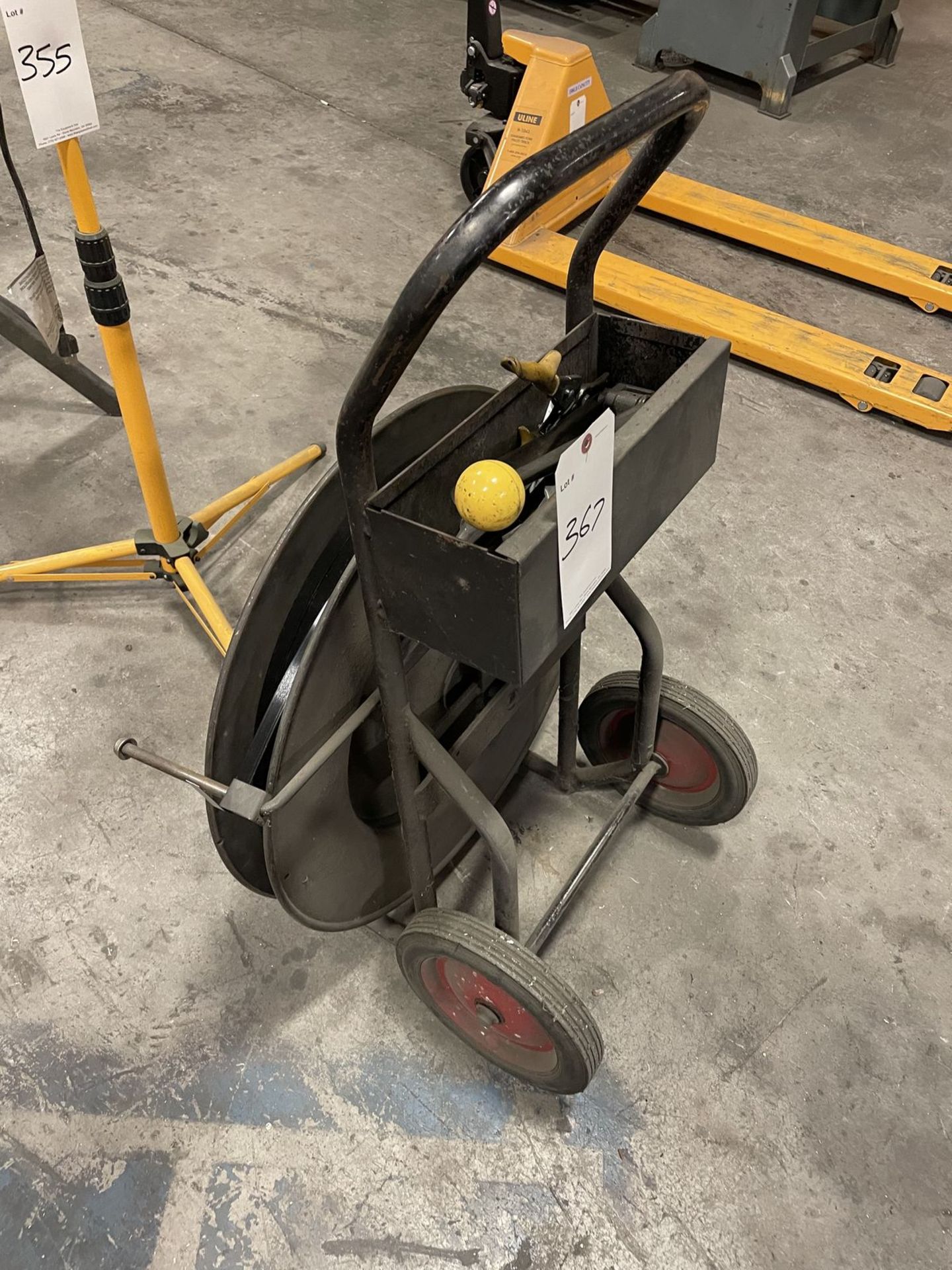 Metal Banding Cart and Tools