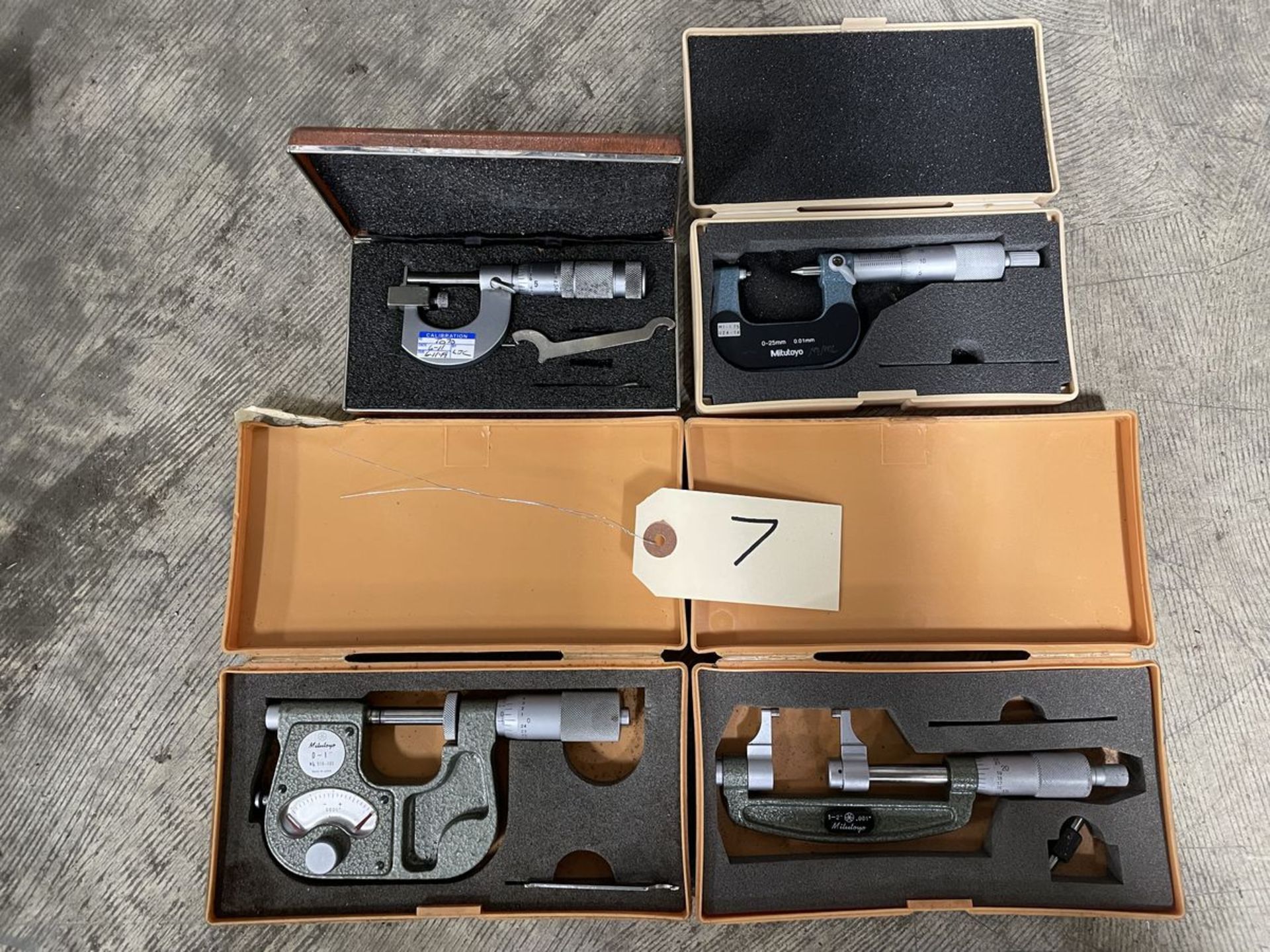 Assorted Manual Micrometers (3 Mitutoyo , 1 Bowne & Sharpe)