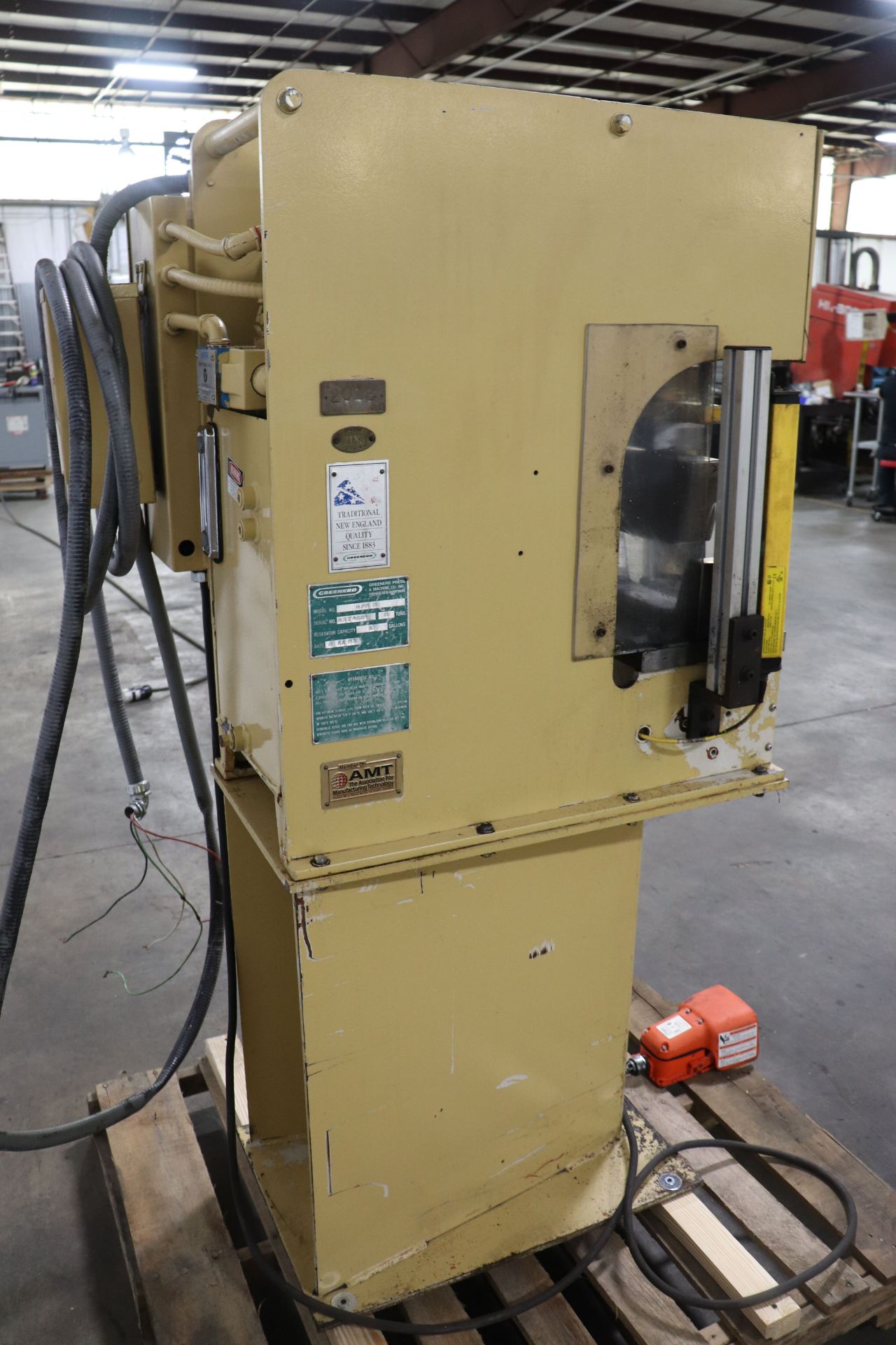 Greenerd HPB-5 5 Ton C-Frame Hydraulic Press w/ Safety Curtains - Image 11 of 12