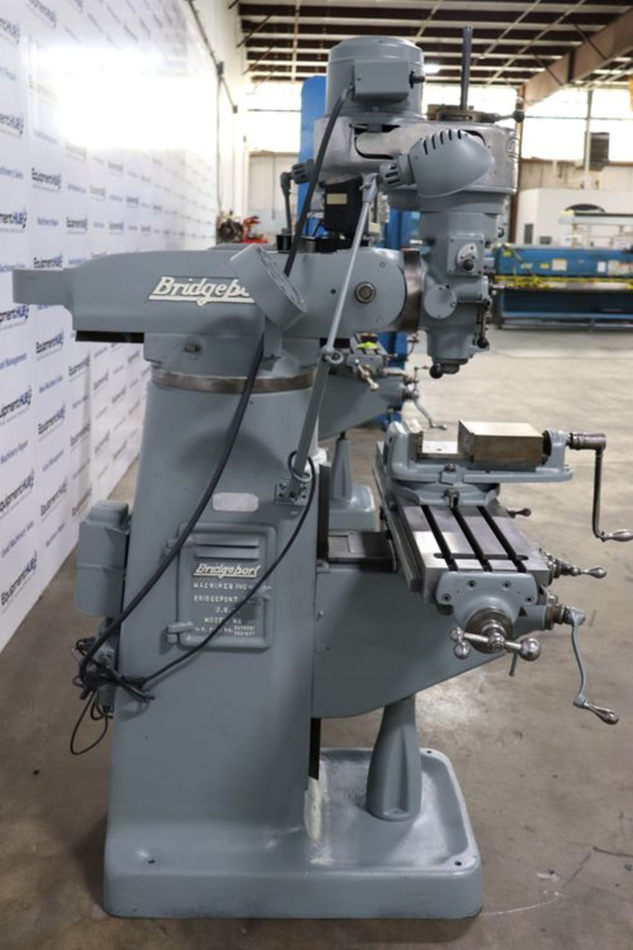 Bridgeport J-Head 9″ x 42″ Vertical Milling Machine w/ Acu-Rite DRO, Servo Power Feed - Image 12 of 15