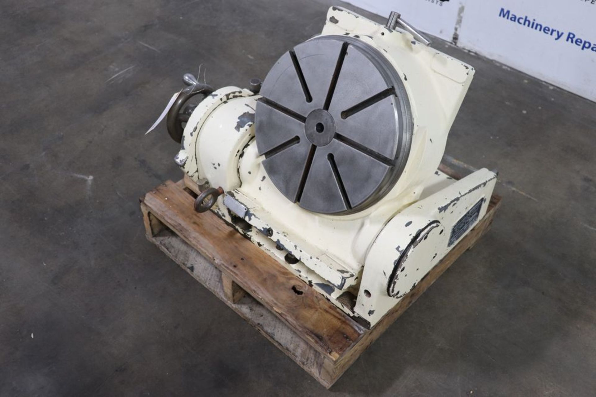 Pratt & Whitney 12″ Horizontal / Vertical Tilting Rotary Table - Image 4 of 11