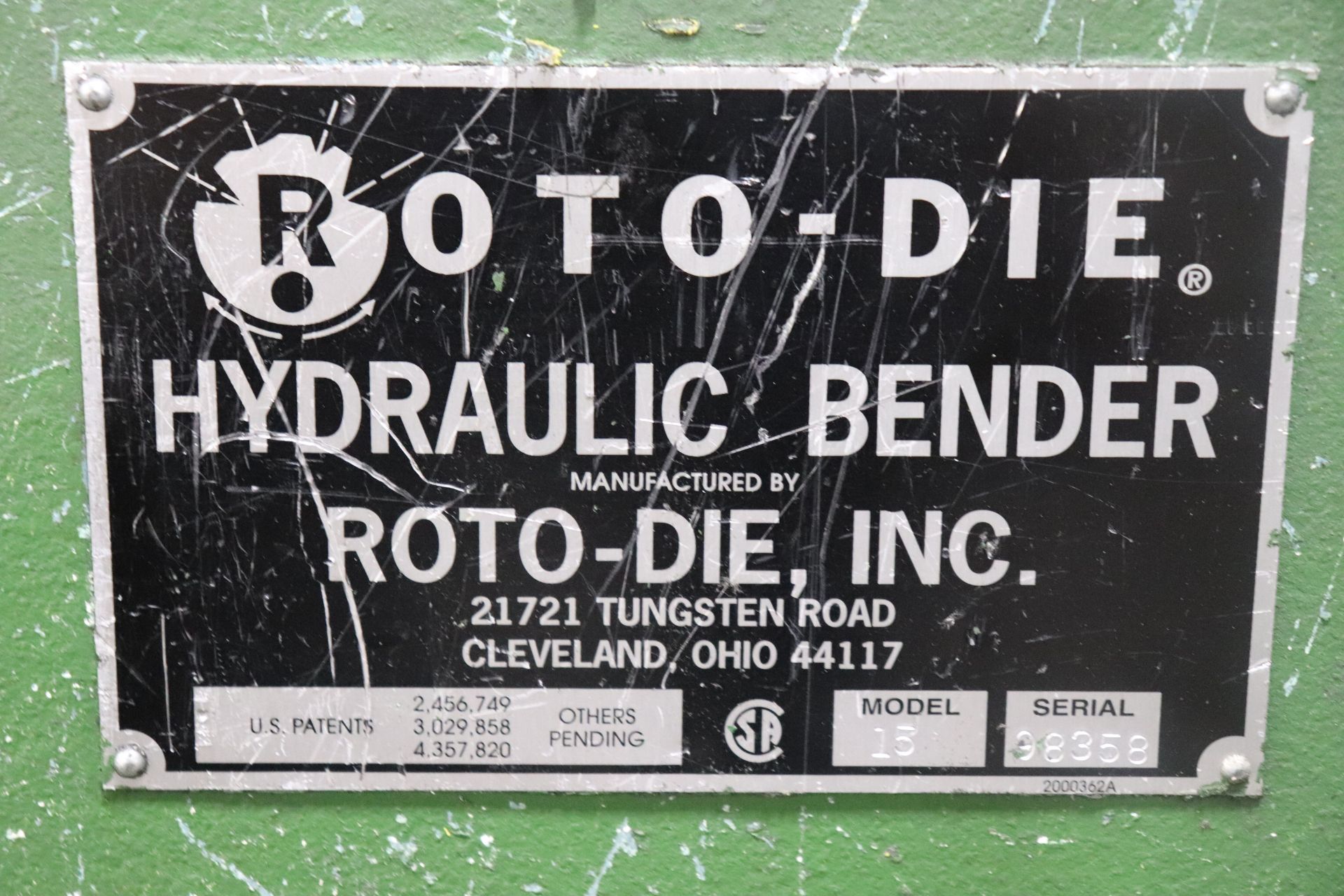 Roto-Die 15 10′ x 14 Gauge Hydraulic Press Brake - Image 4 of 12