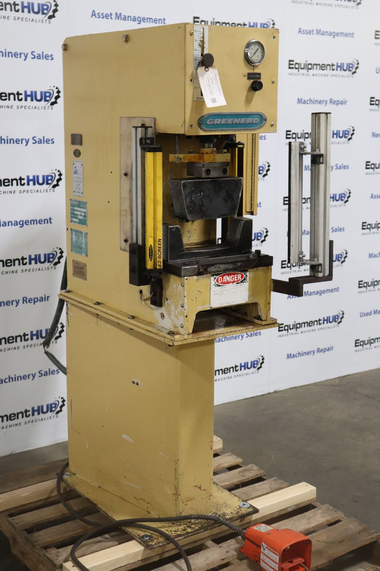 Greenerd HPB-5 5 Ton C-Frame Hydraulic Press w/ Safety Curtains - Image 2 of 12