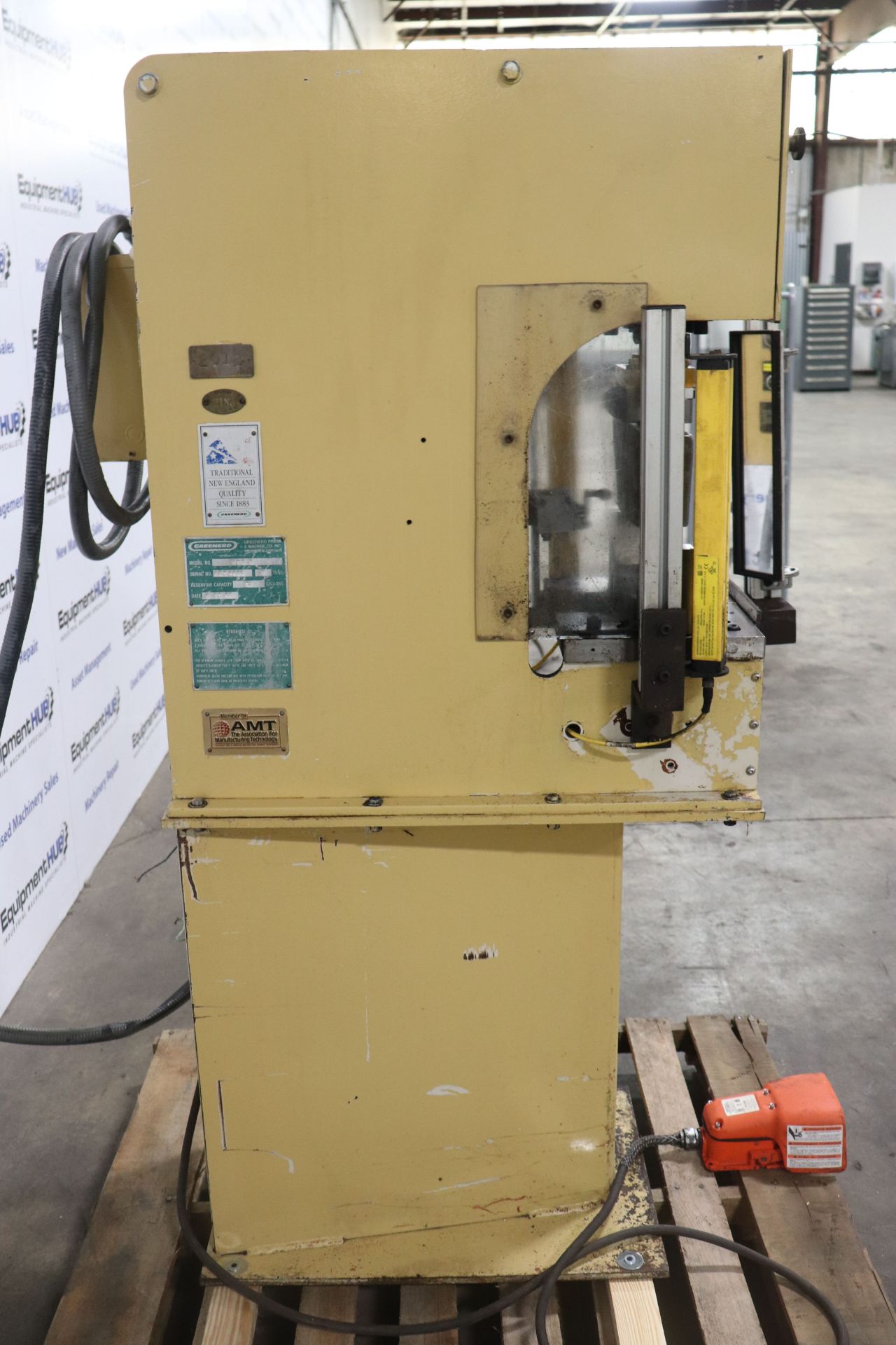 Greenerd HPB-5 5 Ton C-Frame Hydraulic Press w/ Safety Curtains - Image 9 of 12