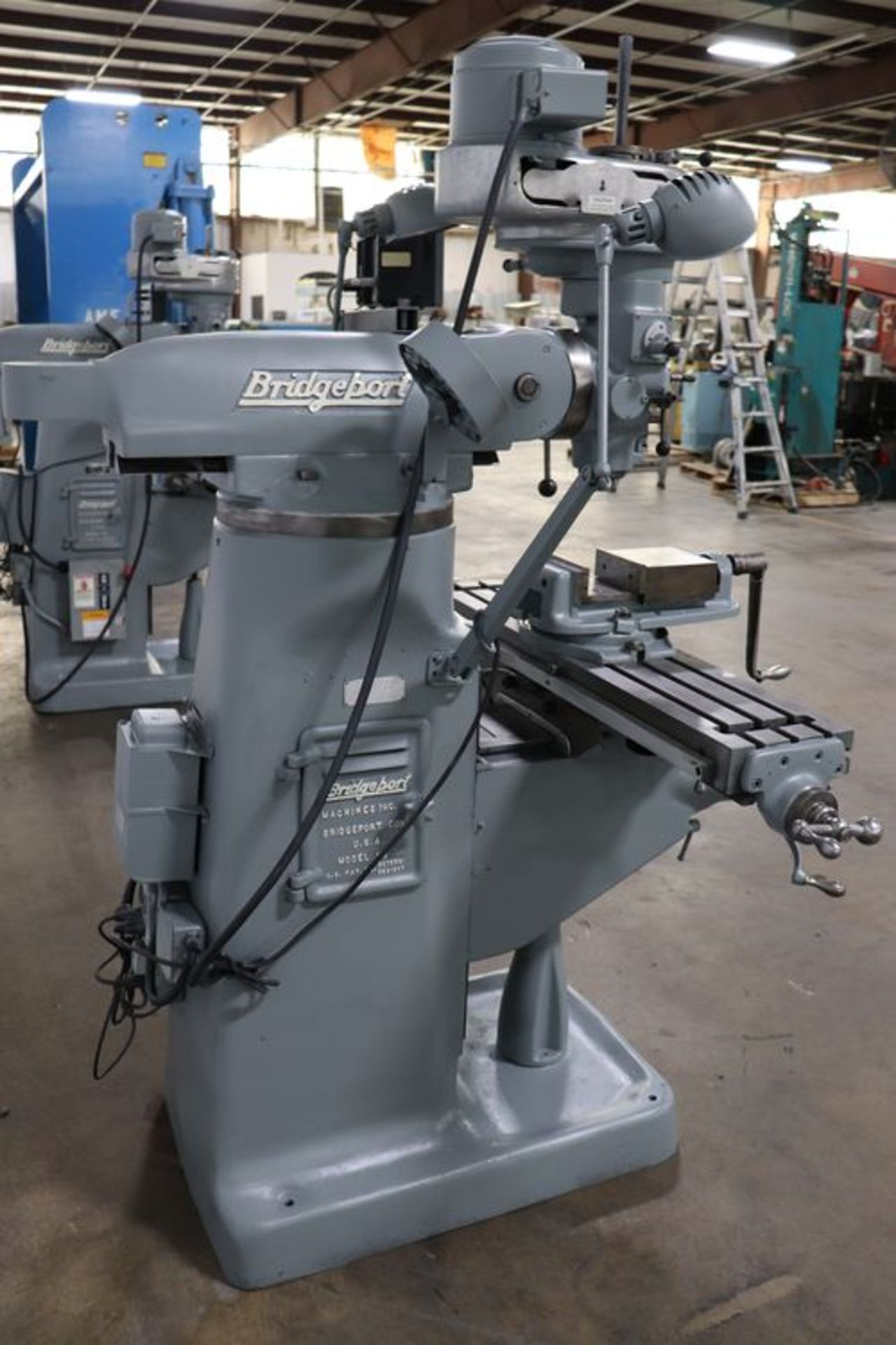 Bridgeport J-Head 9″ x 42″ Vertical Milling Machine w/ Acu-Rite DRO, Servo Power Feed - Image 13 of 15