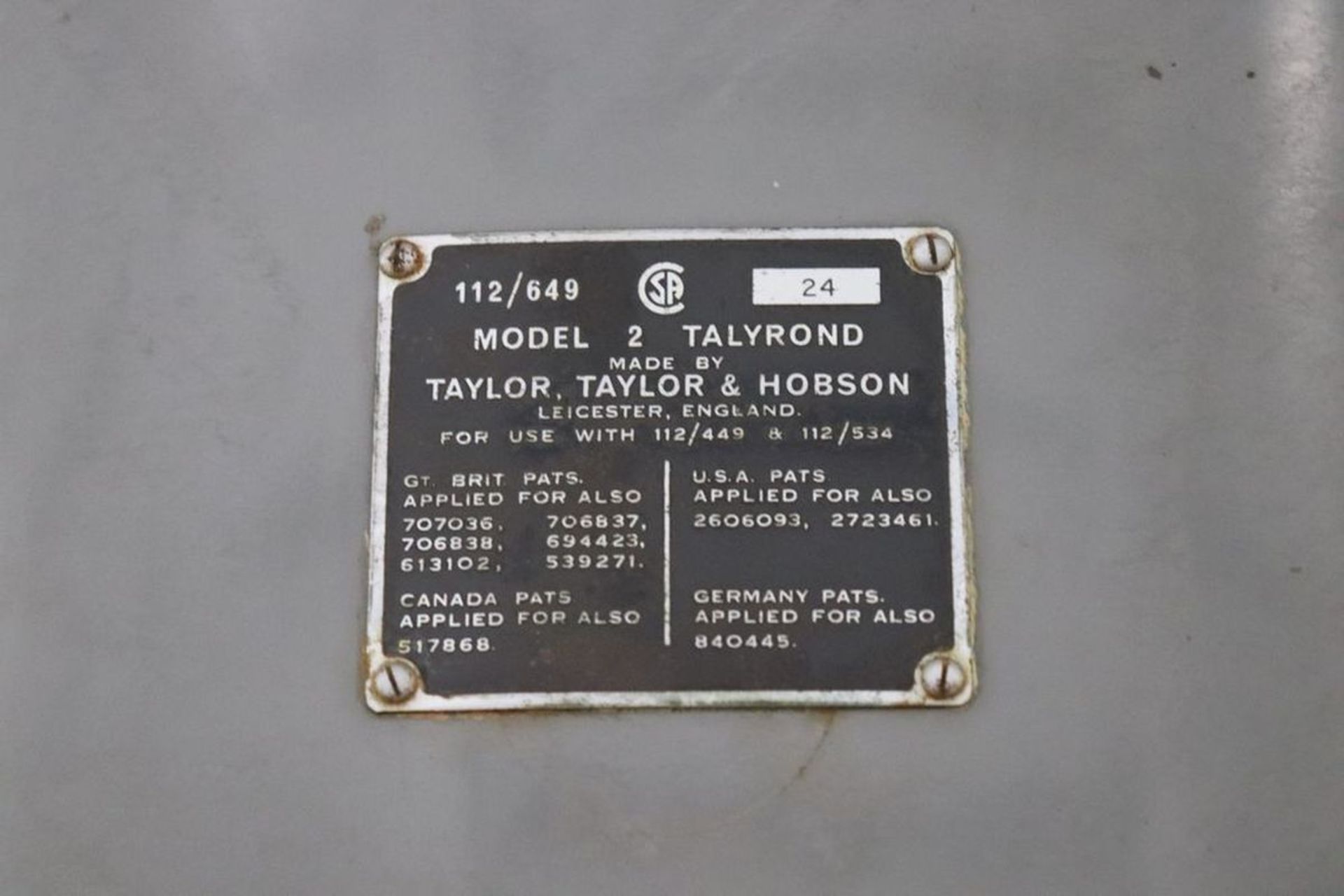 Taylor & Hobson 2 Talyrond Roundness Tester - Image 13 of 15