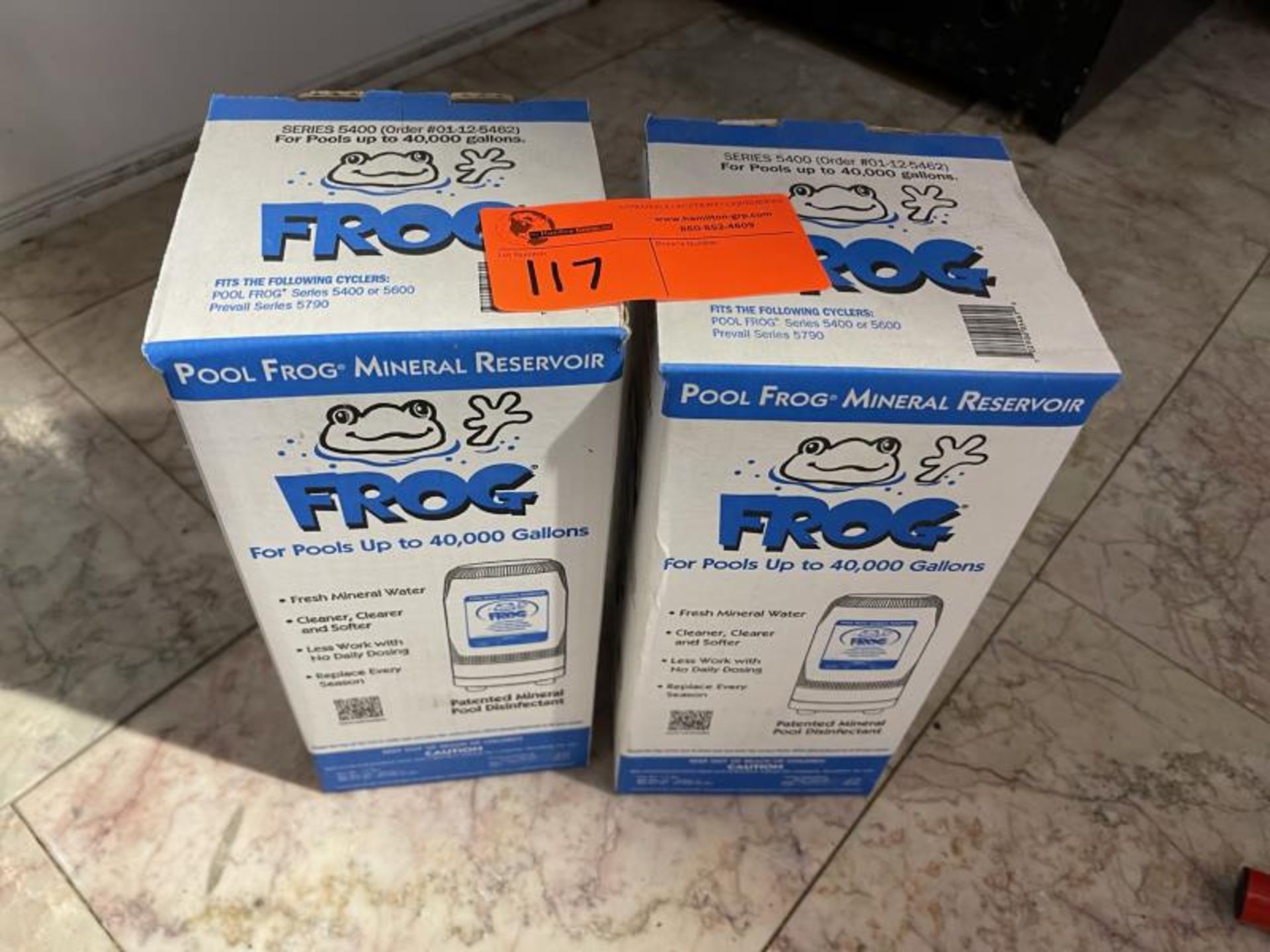 Lot of (2) Pool Frog mineral reservoir refills for pools up to 40,000 gallons, series 540