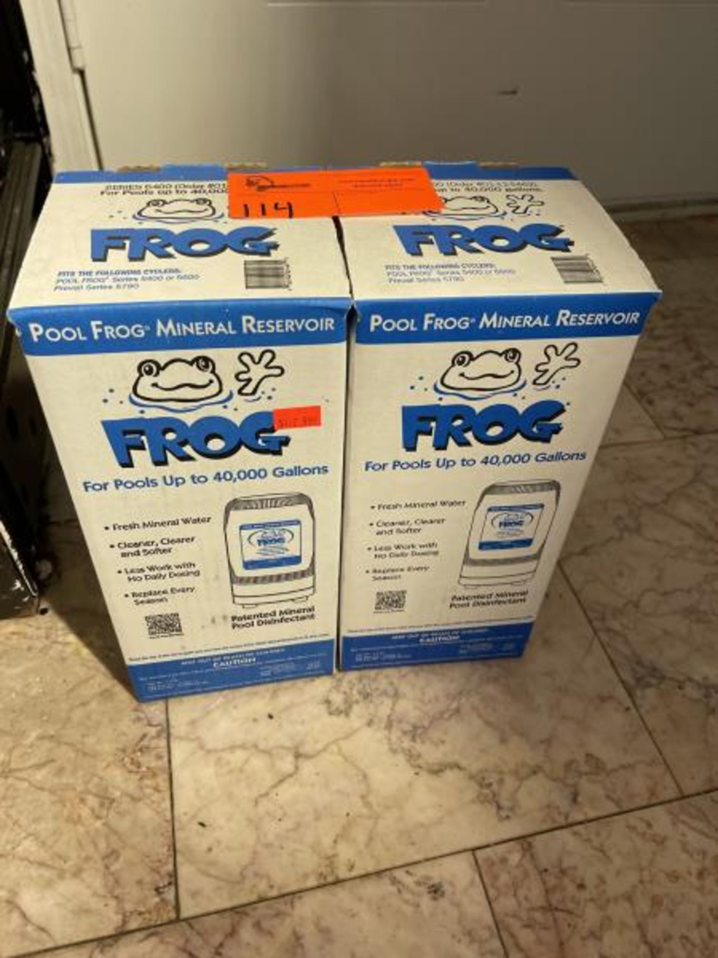 Lot of (2) Pool Frog mineral reservoir refills for pools up to 40,000 gallons, series 5400