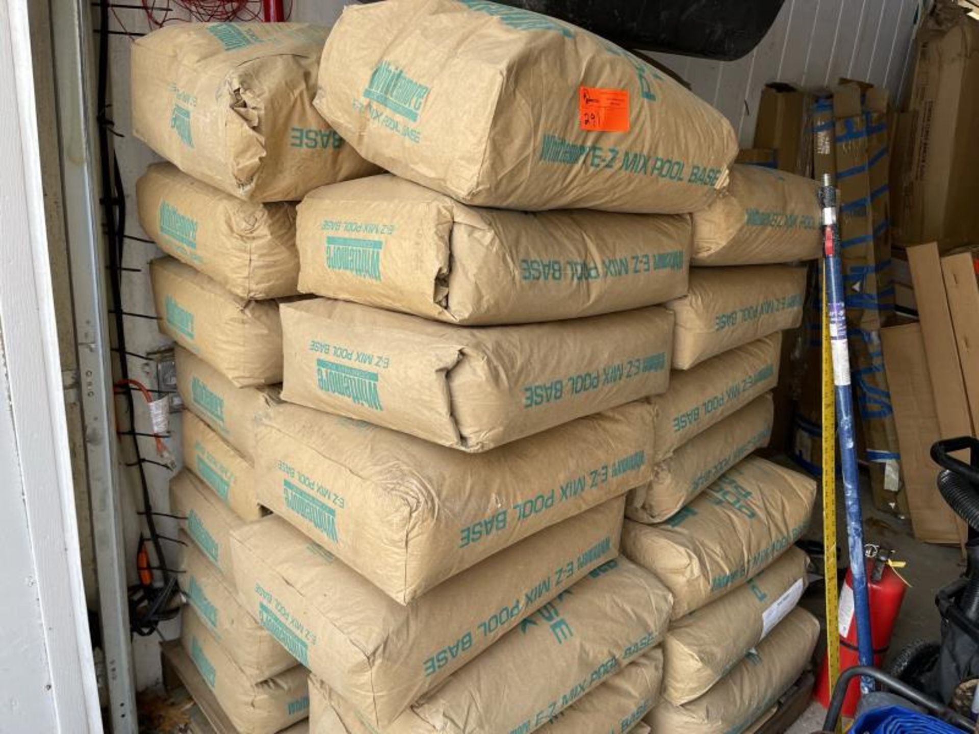 Whittemore E-Z mix pool base in 35# bags on pallet (+/-30) - Image 2 of 3