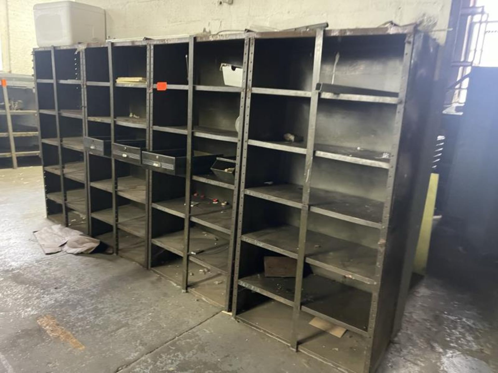 4-Section Metal Shelves Welded Together