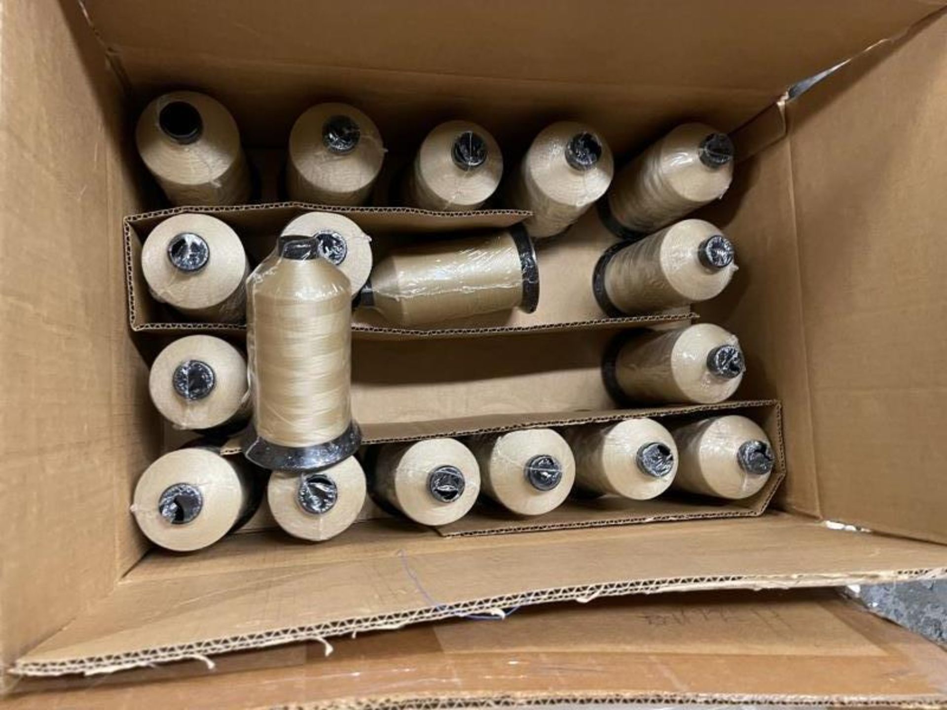 (3) Boxes of Beige Nylon Quilting Thread - Image 4 of 4