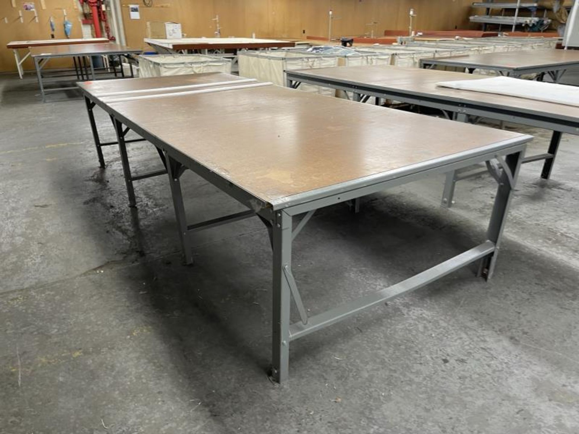 Layout Work Table with Metal Base, 12'x5' - Image 2 of 2