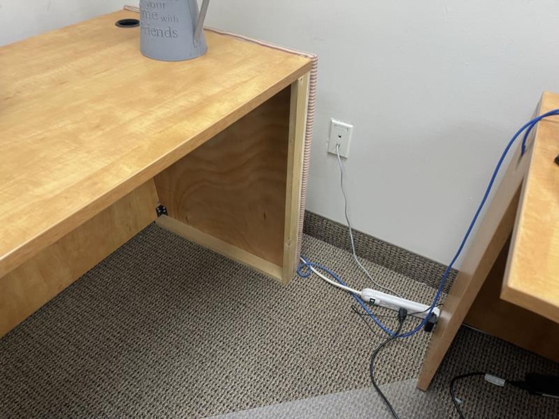 Richard Office Chair, Wood Laminate Desk "L" Shape & Back Desk with Mesh Office Chair - Image 3 of 3