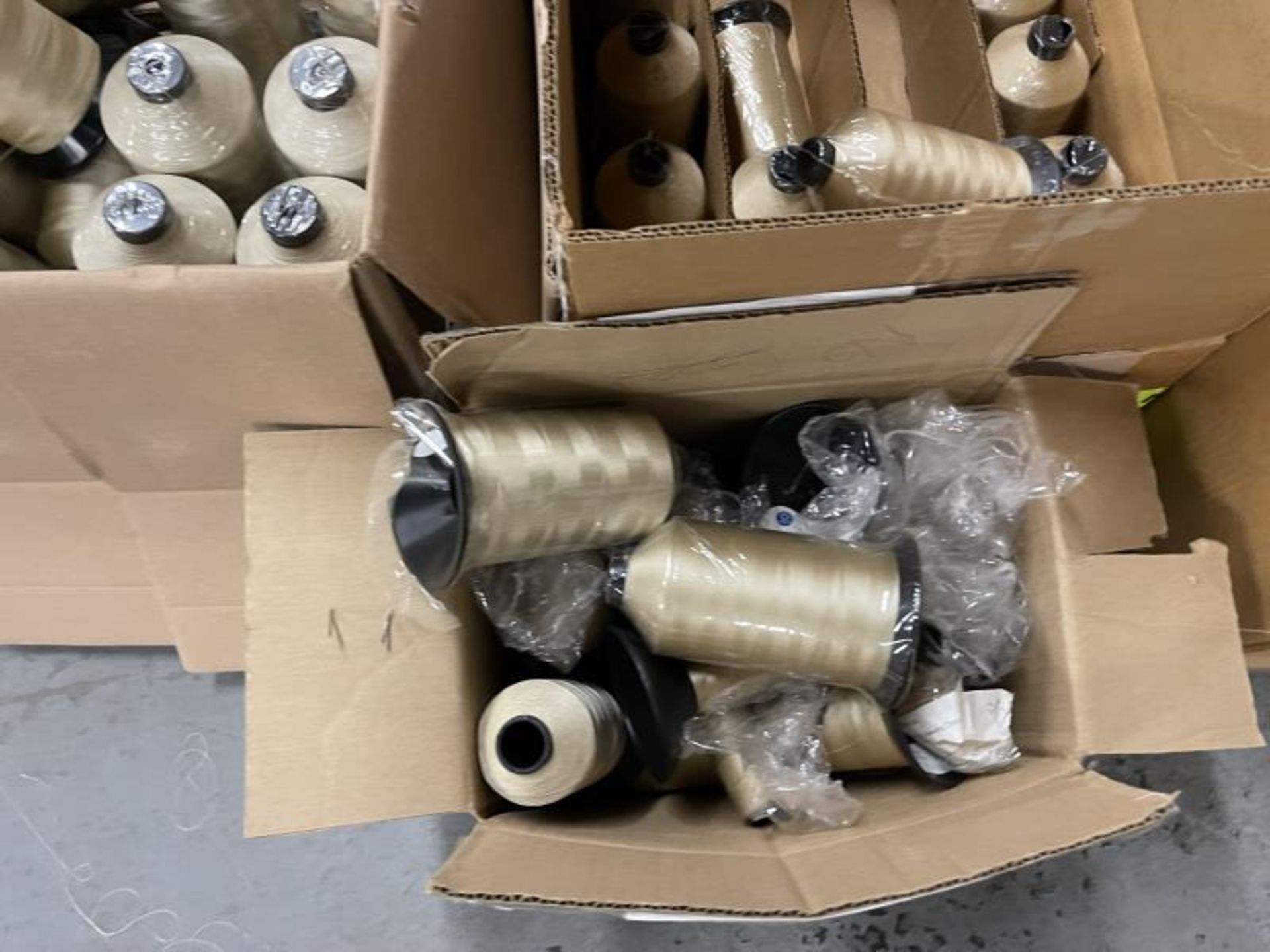 (3) Boxes of Beige Nylon Quilting Thread - Image 3 of 4