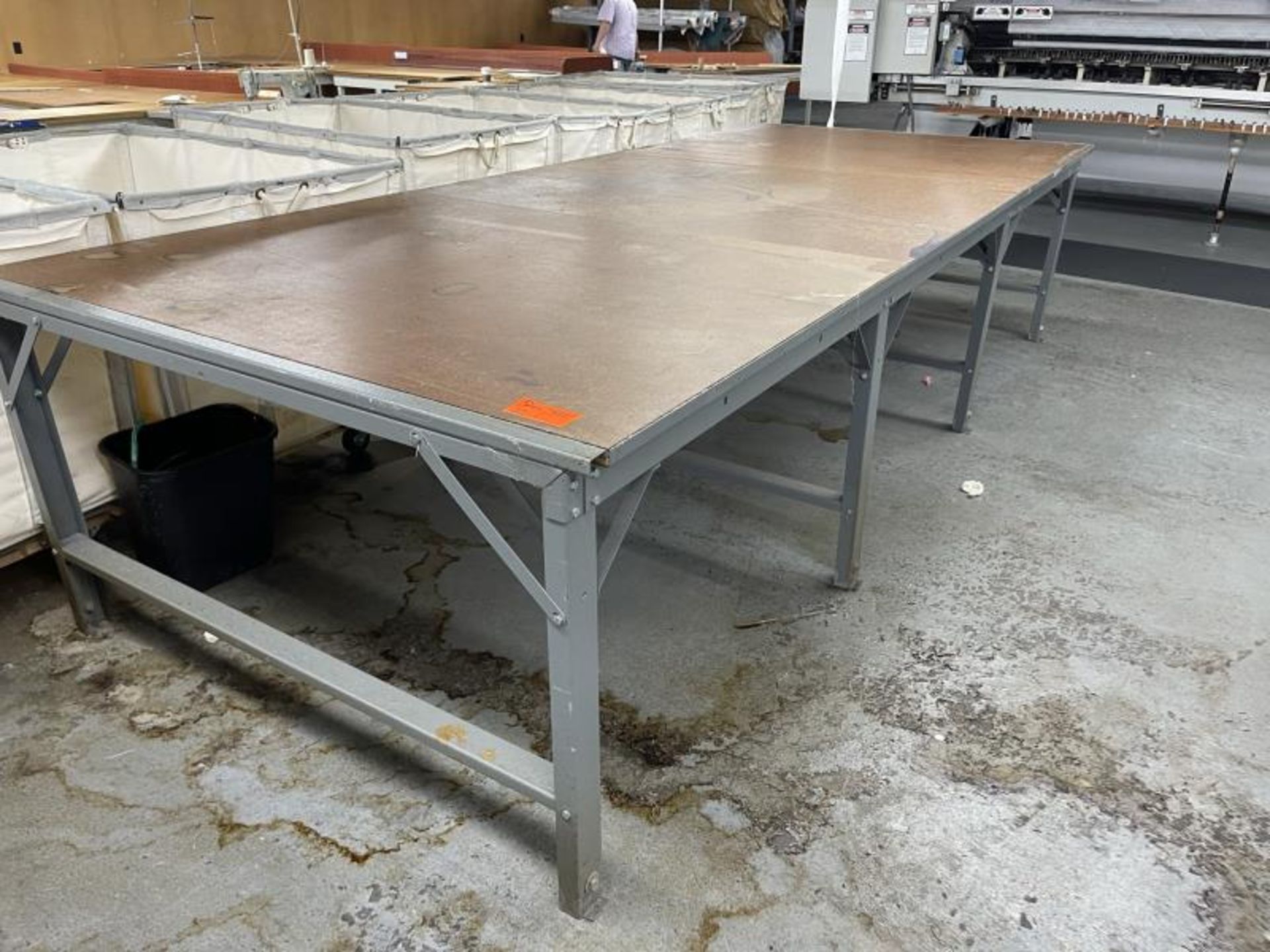 Layout Work Table with Metal Base, 12'x5' - Image 2 of 2