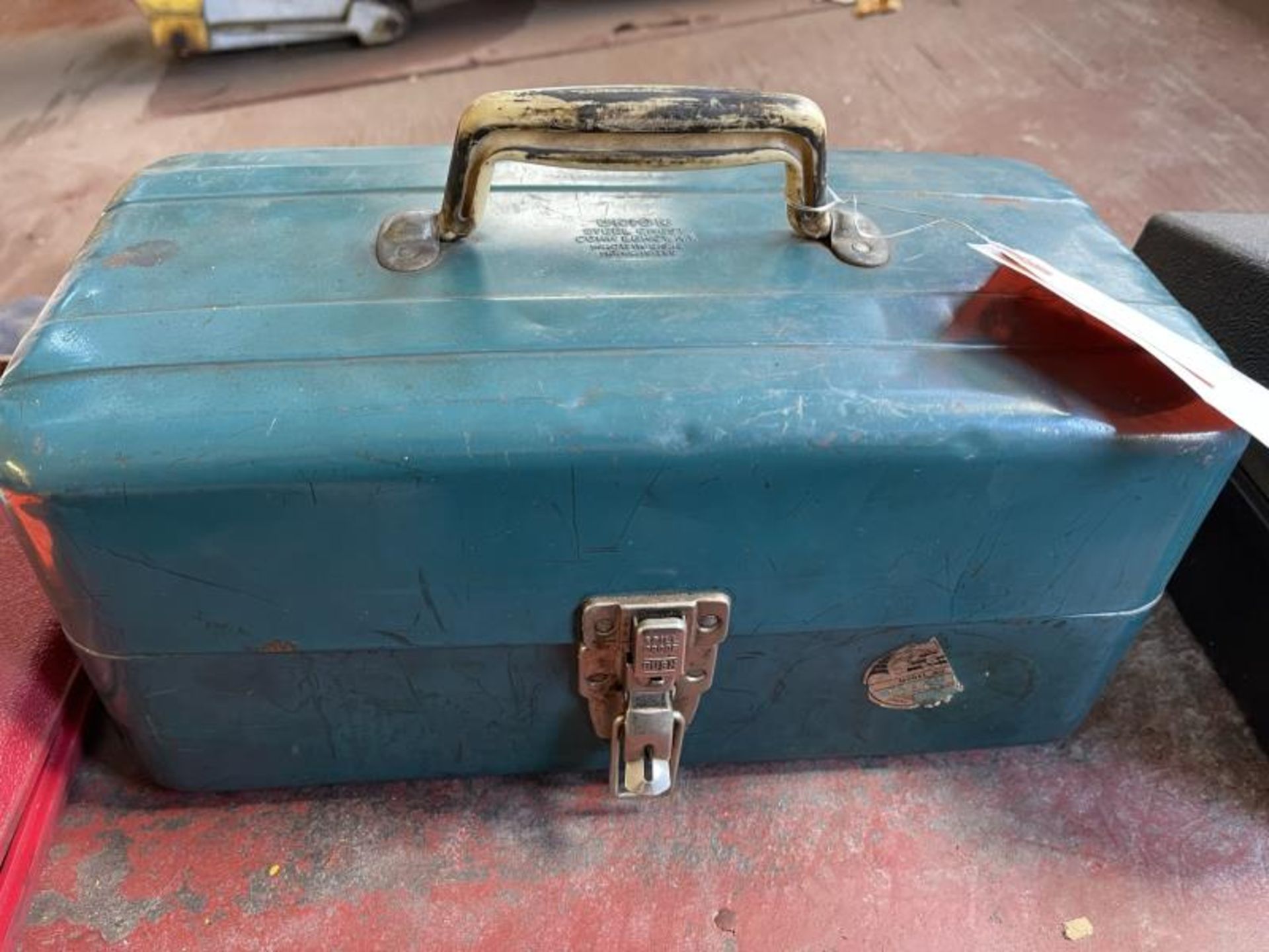 Metal Tool Box Union Steel Case, Snap-On Puller & Contents