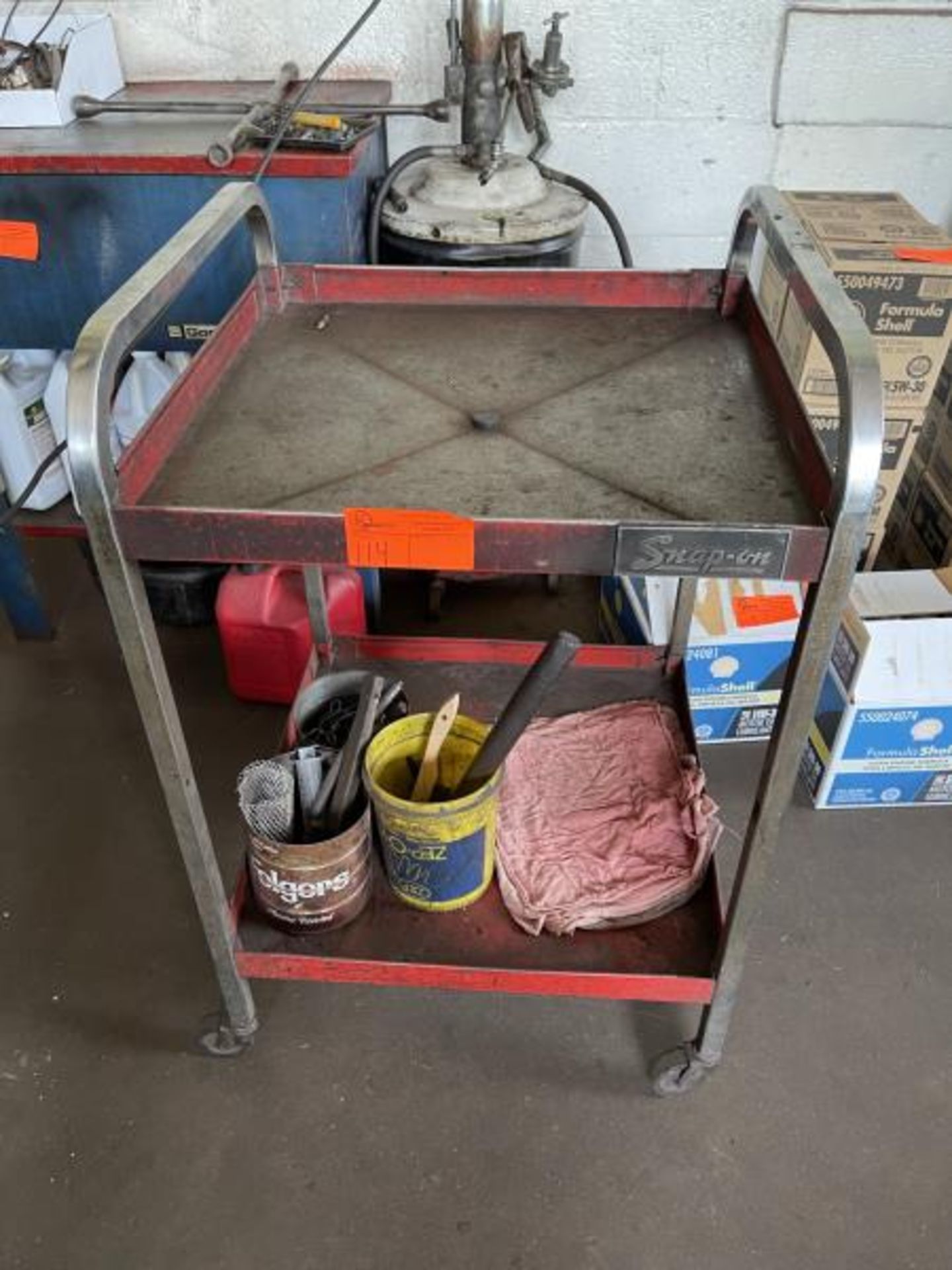 Snap-On Rolling Shop Cart with 2 Shelves - Image 2 of 2