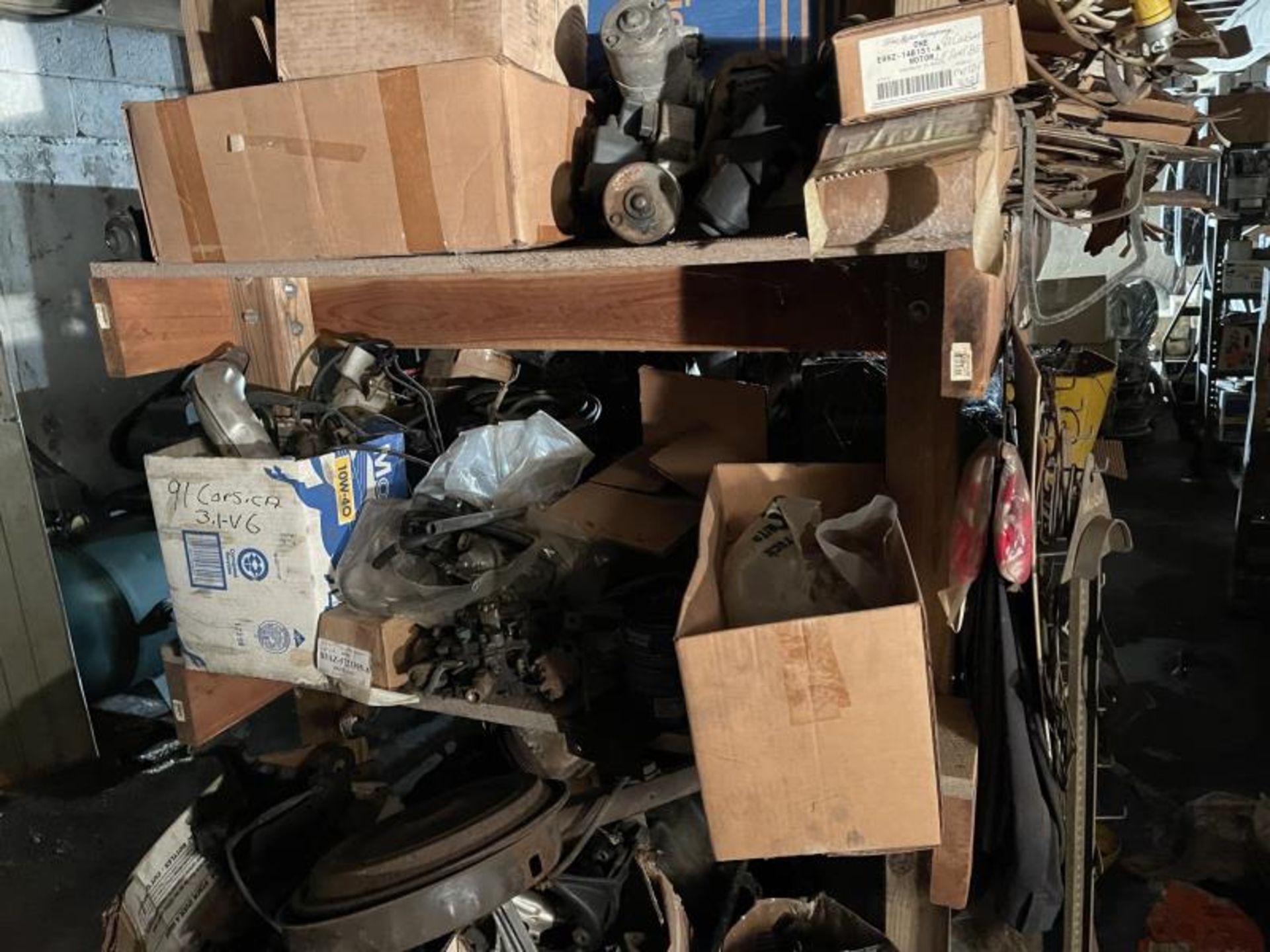 Contents Of Basement: Old Car Parts, Engine Parts, Body Parts, Starters, Alternators, All Must Be - Image 28 of 37