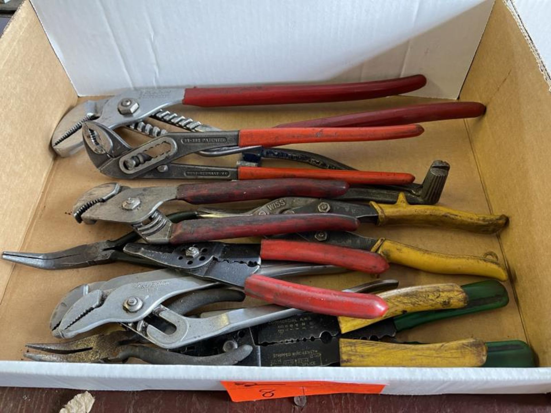 Blue Point Channel Locks, Misc Pliers, Eletrical Wire, Cutters, Snips