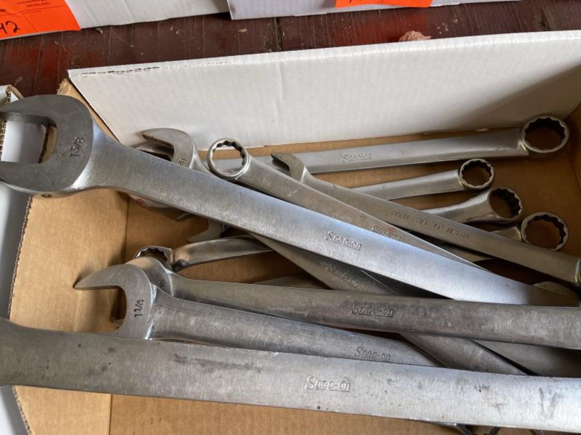Large Box Lot: Snap-On Wrench, (1) 1 5/8 Wrench New Britian, (1) 1 1/16 Gendore - Image 2 of 6